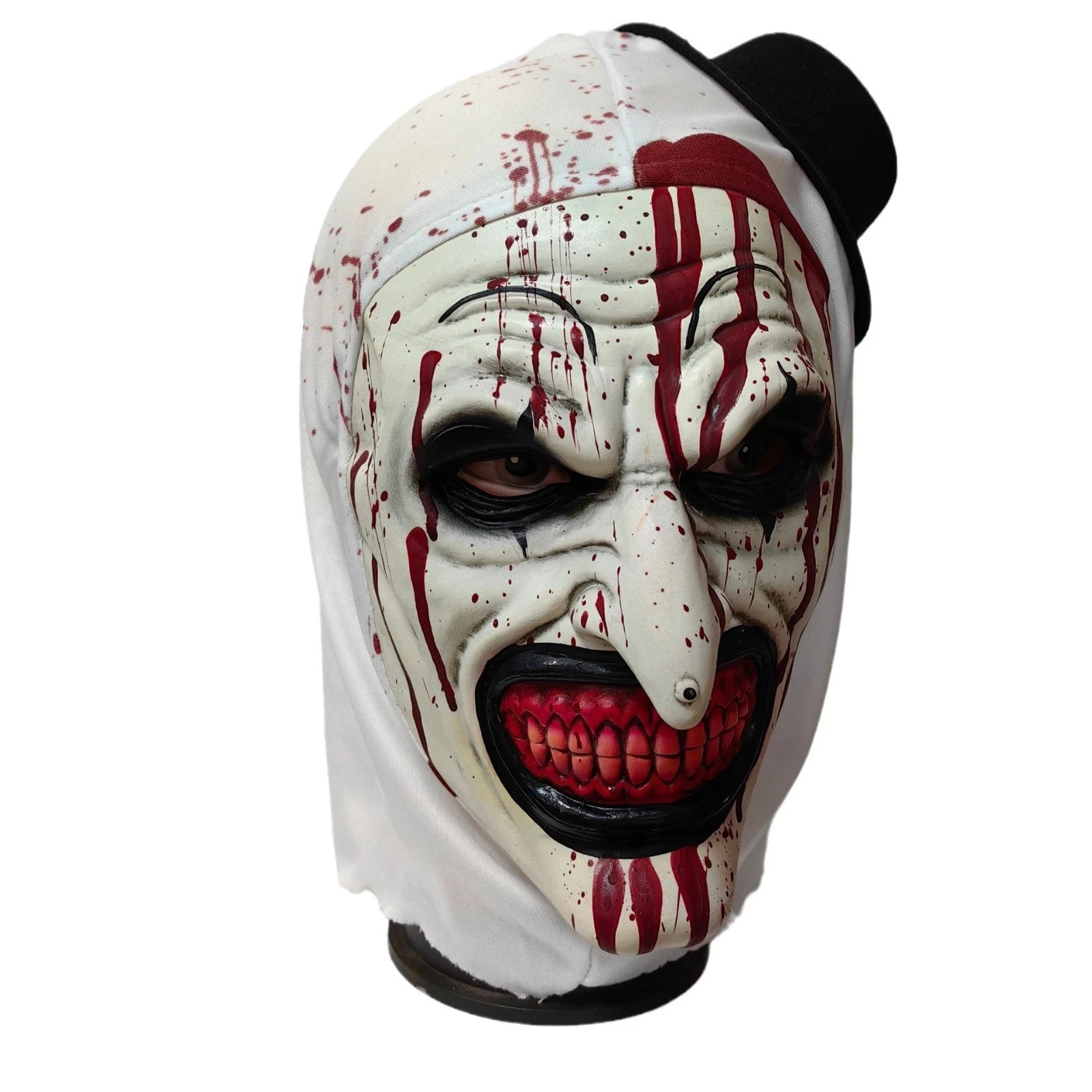 Terrifier-Inspired Clown Mask with Hood Full Head Horror Halloween Costume