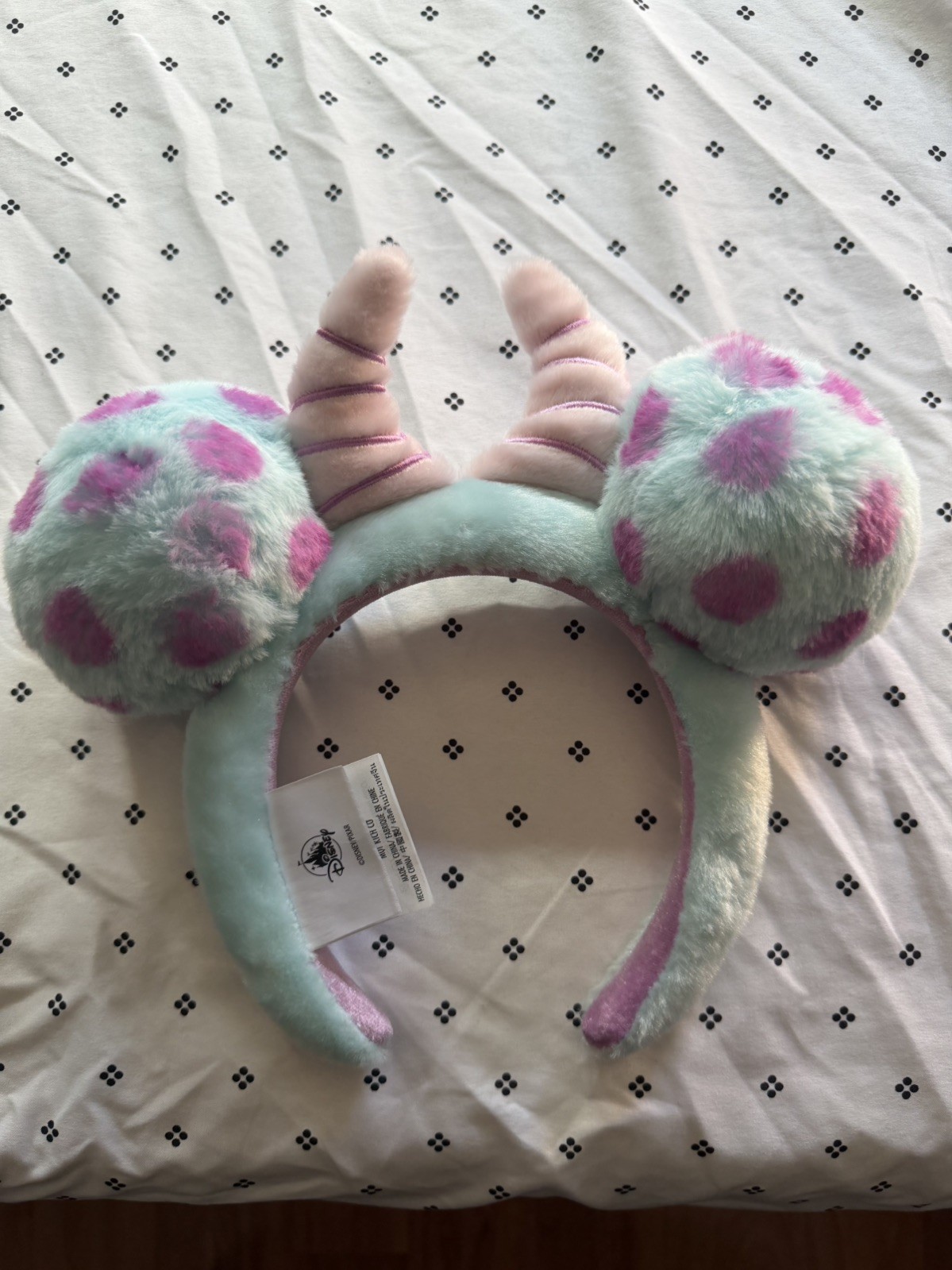 BNWT Disney Parks Monsters Inc Sulley Mickey Mouse Ears Headband Adult Size