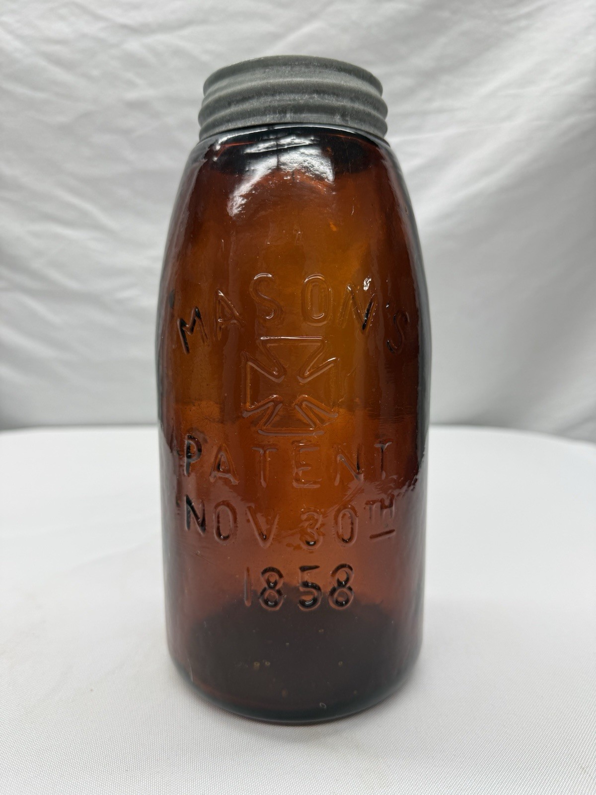 Vintage Reproduction Amber Half Gallon Vintage Reproduction Amber Half Gallon