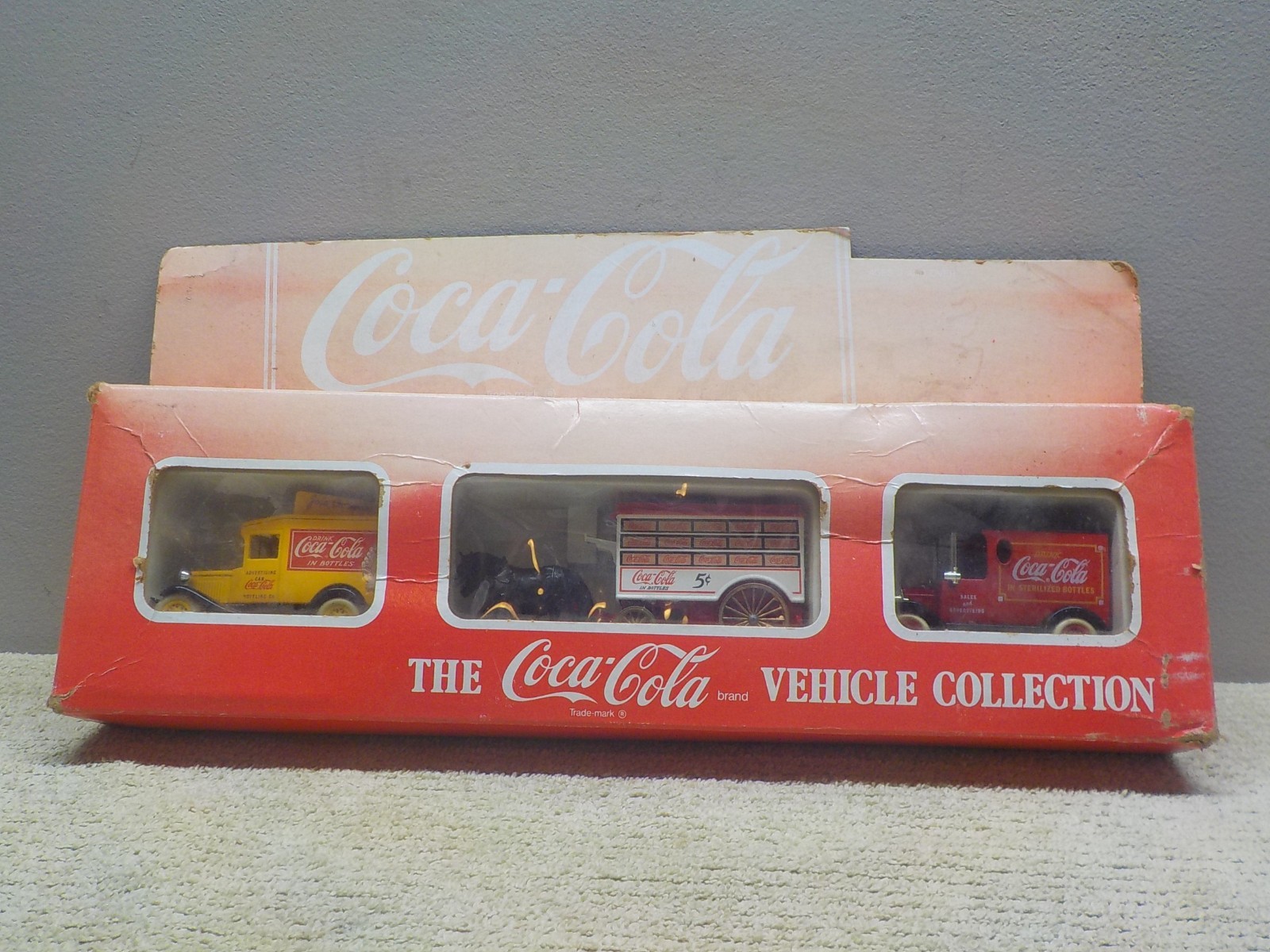 RARE Vintage COCA COLA 3-Piece DieCast Vehicle Collection Hartoy