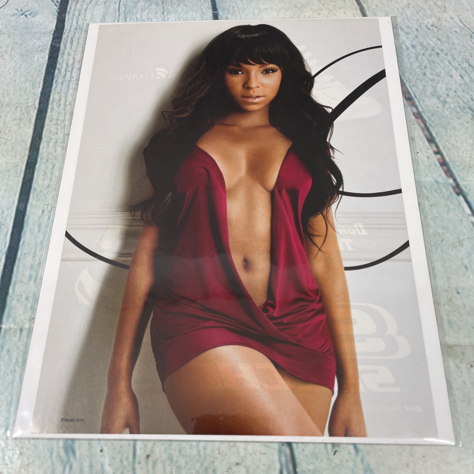 2008 Sexy Lady Legs Hot Body Brunette Print Ad/Poster Pinup Art Magazine Page