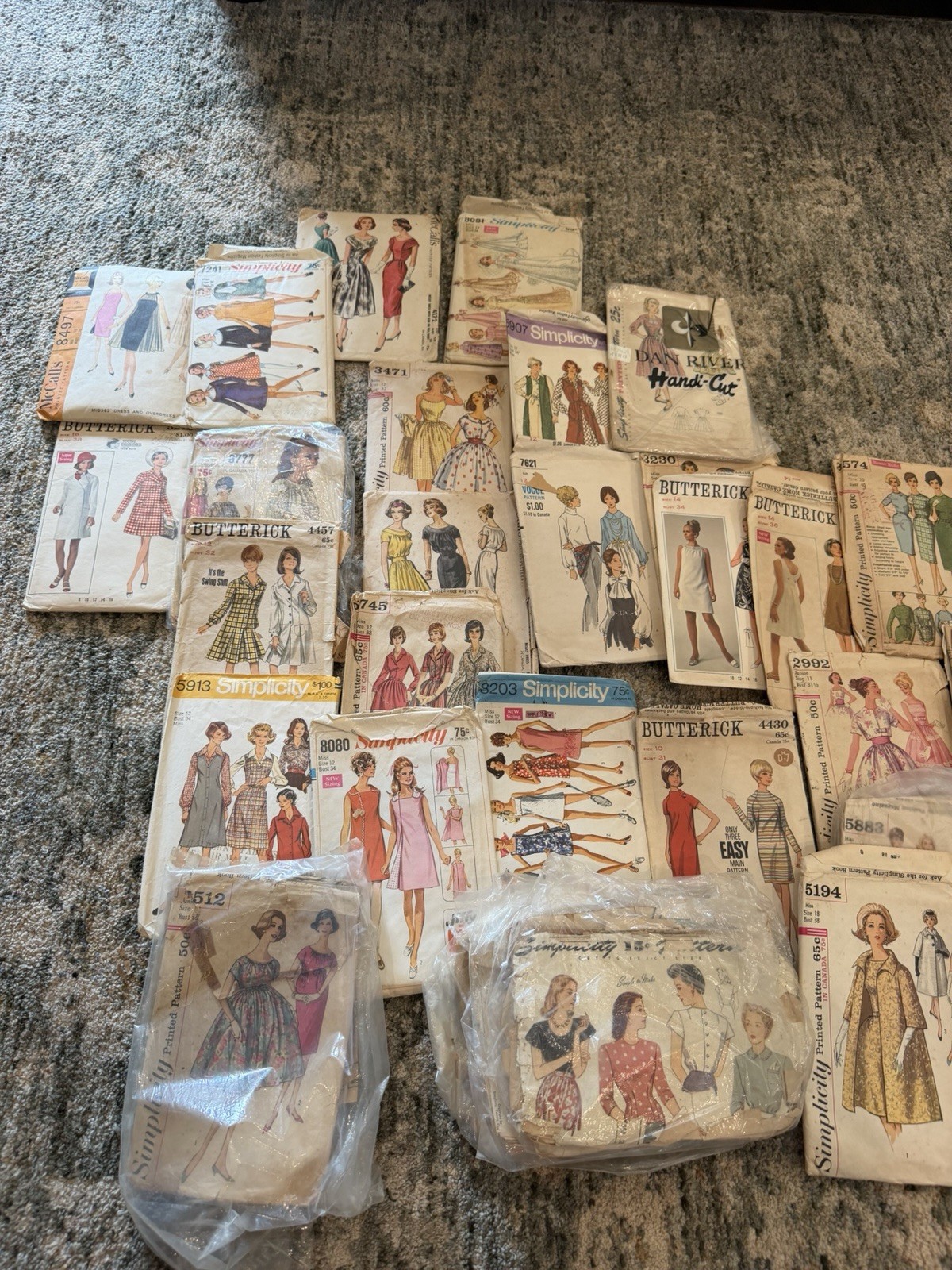 Lot Vintage Sewing Patterns 1950s 60s 70s
