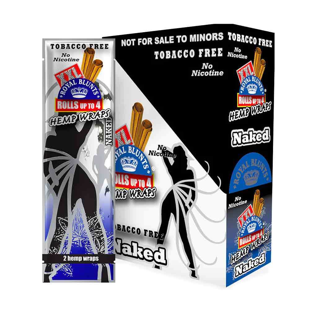 XXL Hemp Rolling Papers Naked Unflavored Hemparillo 2 Per Pack, 25 Packs Per Box
