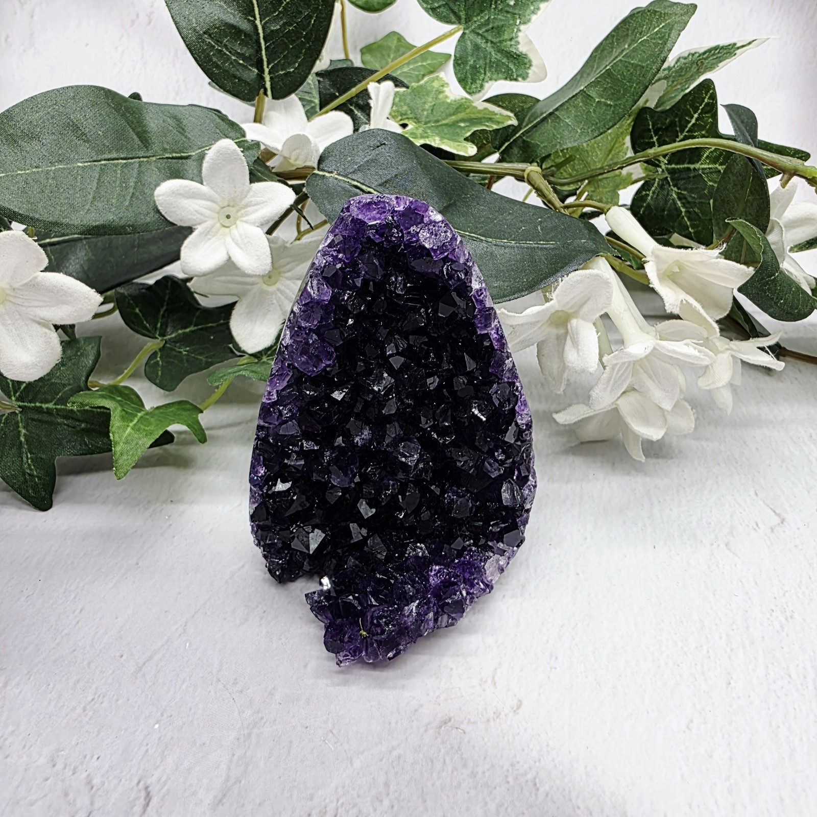 Dark Purple Uruguay Amethyst, Natural Amethyst Cluster, Purple Crystal Cluster 