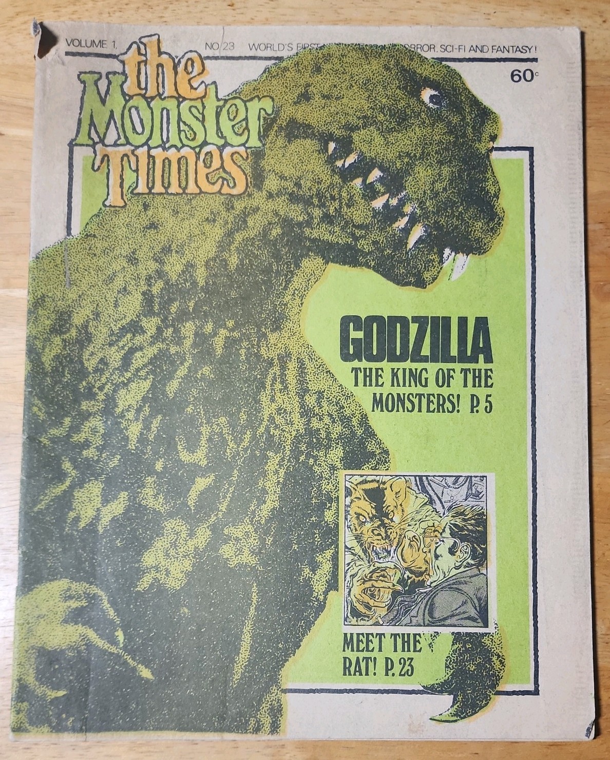 Monster Times V1 #23 Godzilla King of the Monsters Sci-Fi Horror 1973 Monster Times V1 #23 Godzilla King of the Monsters Sci-Fi Horror 1973