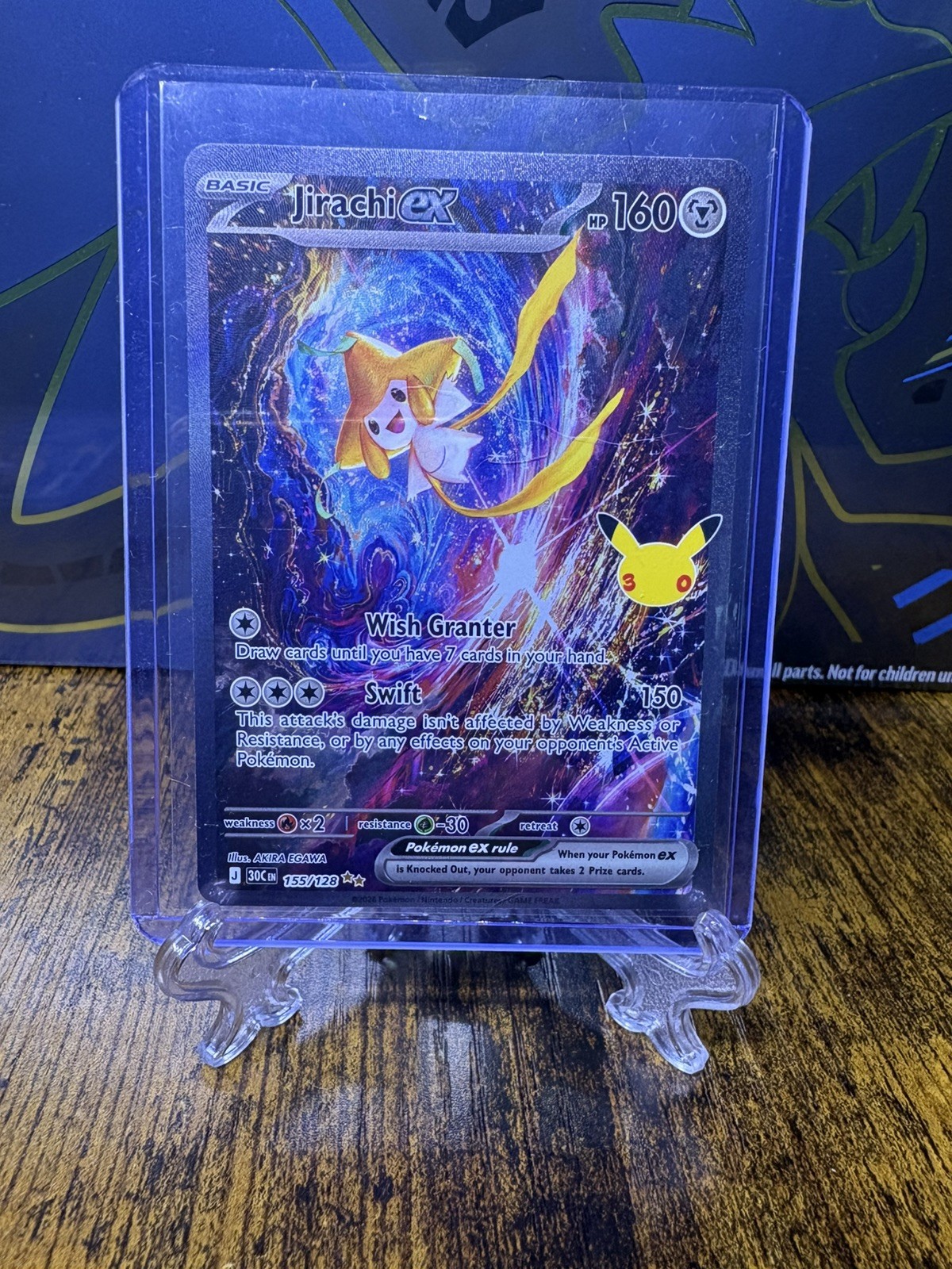 Jirachi EX 155/128 Pokemon 30th Anniversary PSA 10 ACE 10 Potential 