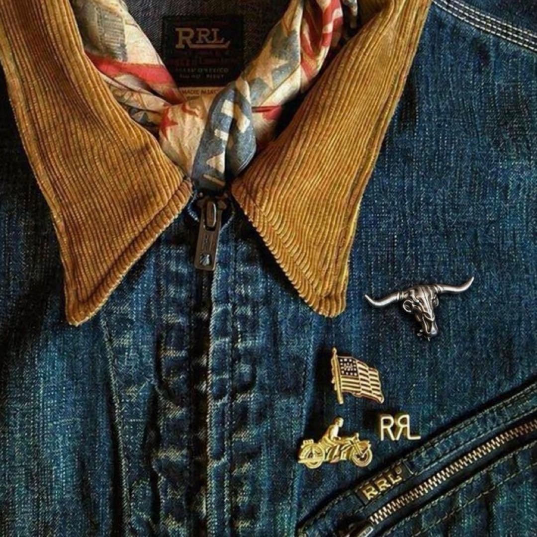 RRL Classic Bluehead Pin Badge