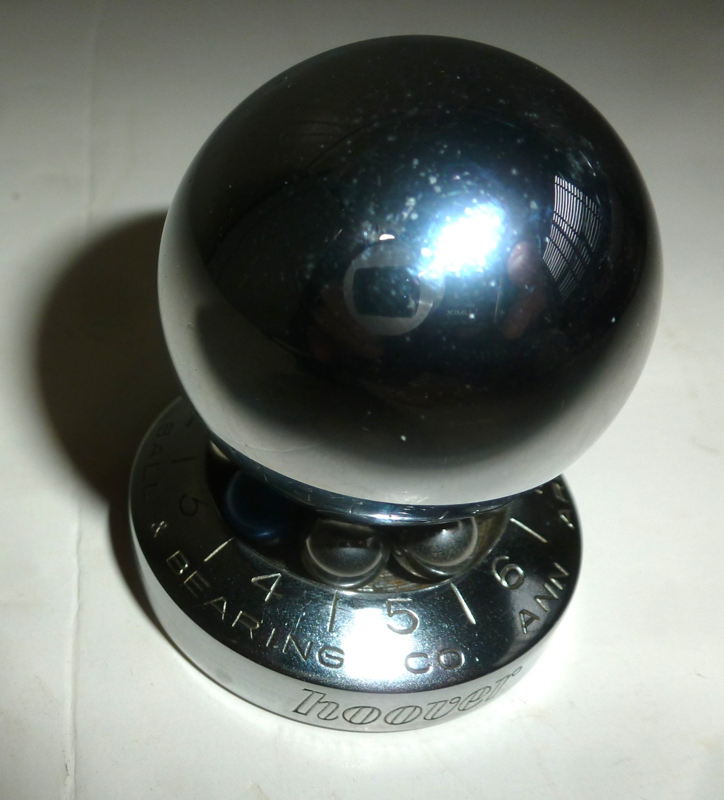 Vintage Hoover Ball Bearing Co Ann Arbor Michigan Spinner Paperweight Metal