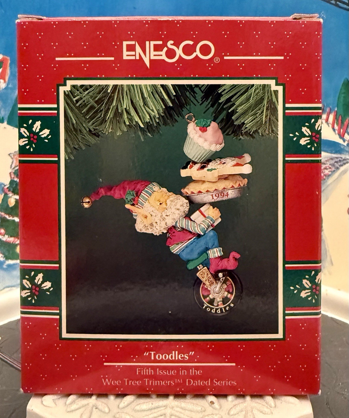 Enesco’s NPV Wee Tree Trimmers Dated Ornament #5 “Toodles” (1994) Sandi Zimnicki