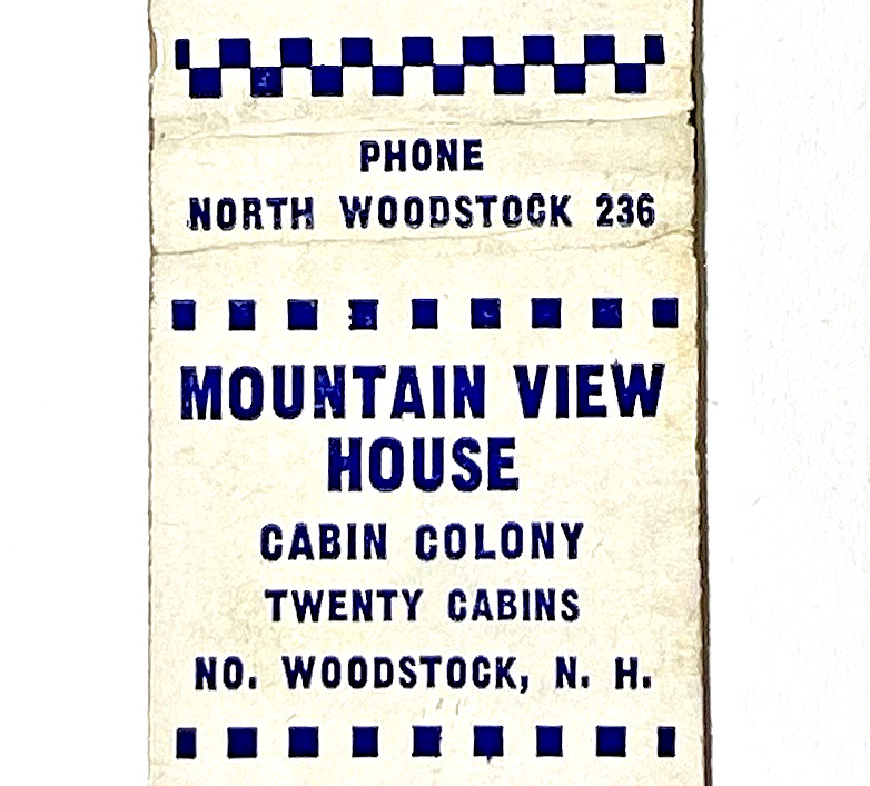 1940\'S NORTH WOODSTOCK, NH- 20 MOUNTAIN VIEW HOUSE RESORT CABINS NEW HAMPSHIRE
