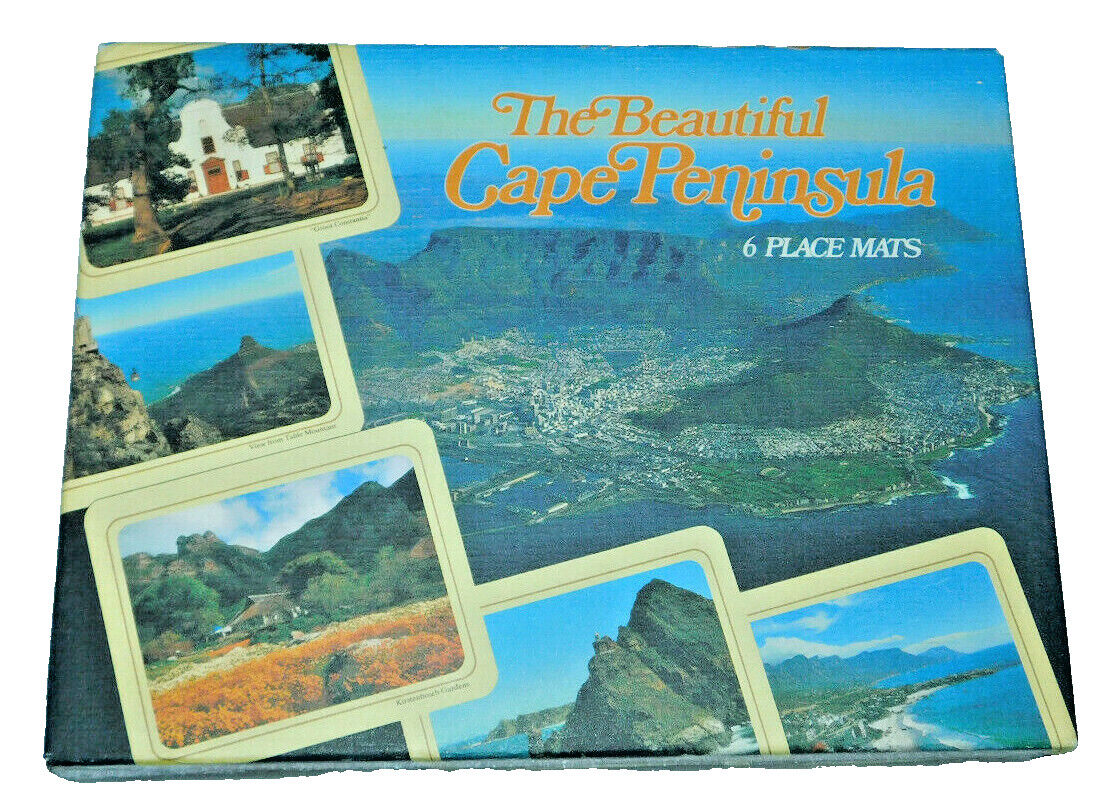 Beautiful Cape Peninsula Place Mats Art Publishers Cork Backing Africa Coast 6