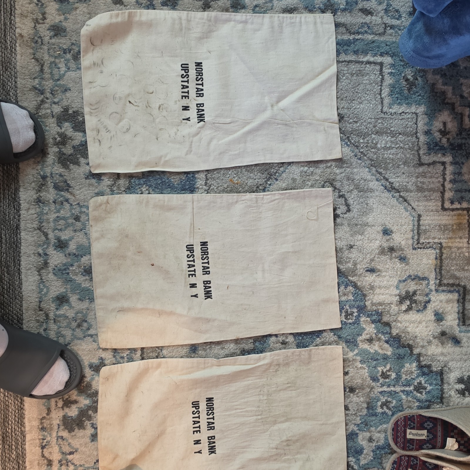 Norstar Bank Upstate NY Cloth Deposit Bags Lot of 4 - Banking & Insurance