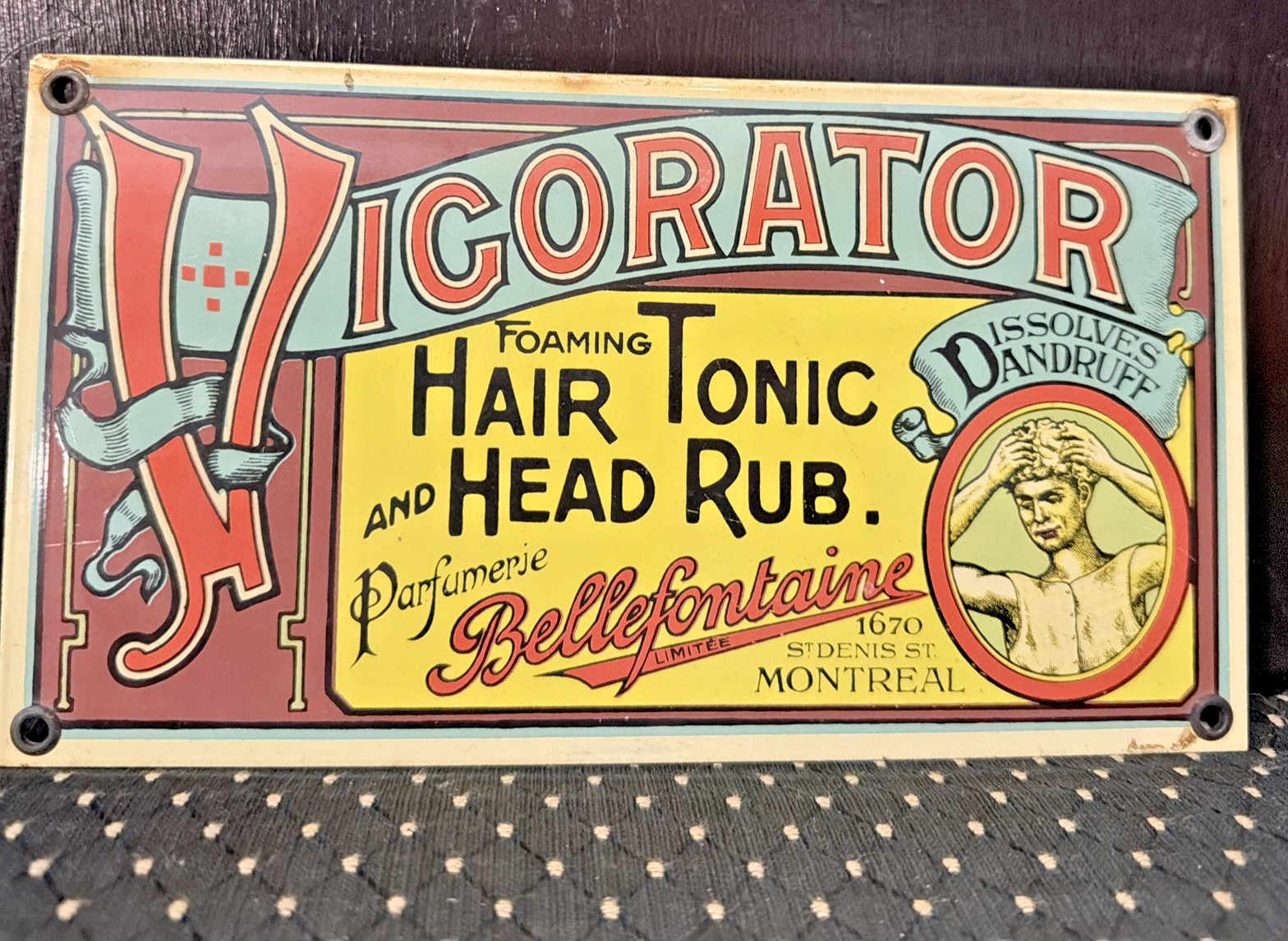 Antique circa 1900 tin lithography Antique circa 1900 tin lithography