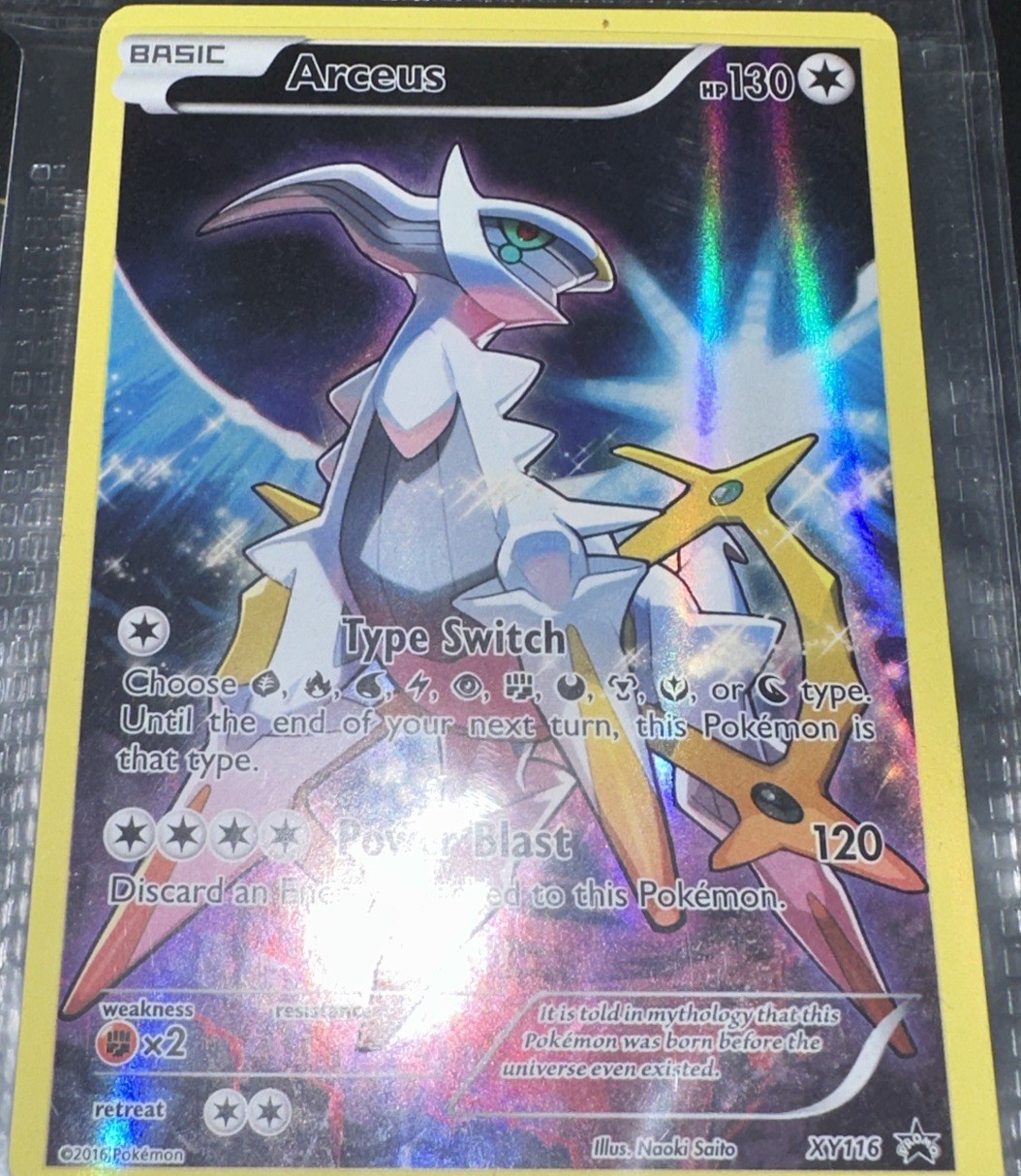 Arceus XY116 Black Star Promo Full Art Holo Pokemon TCG English Card