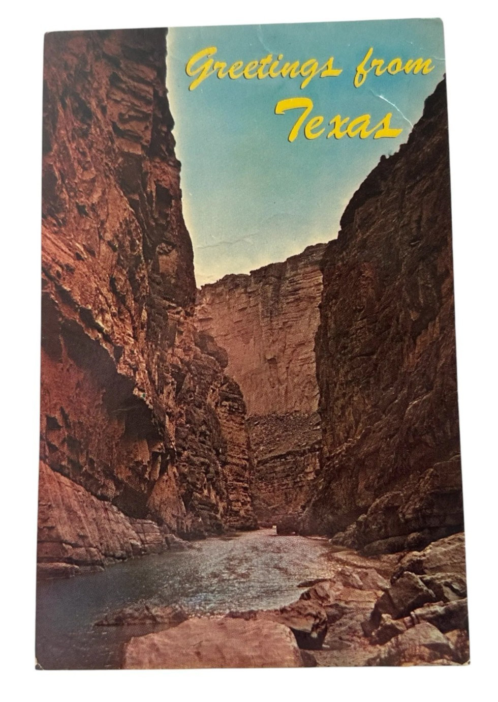 Postcard Greetings from Texas, Grand Canyon of Santa Helena Big Bend Natl. Park