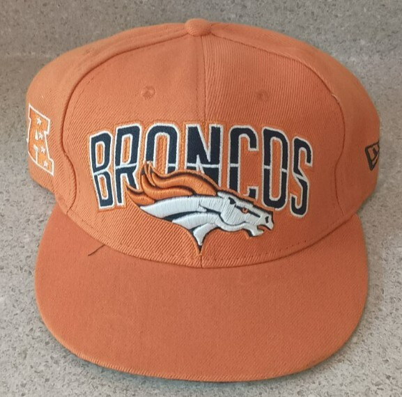 VTG NFL Denver Broncos Snapback Hat Logo Football 59fifty Size 7 3/4 NFL
