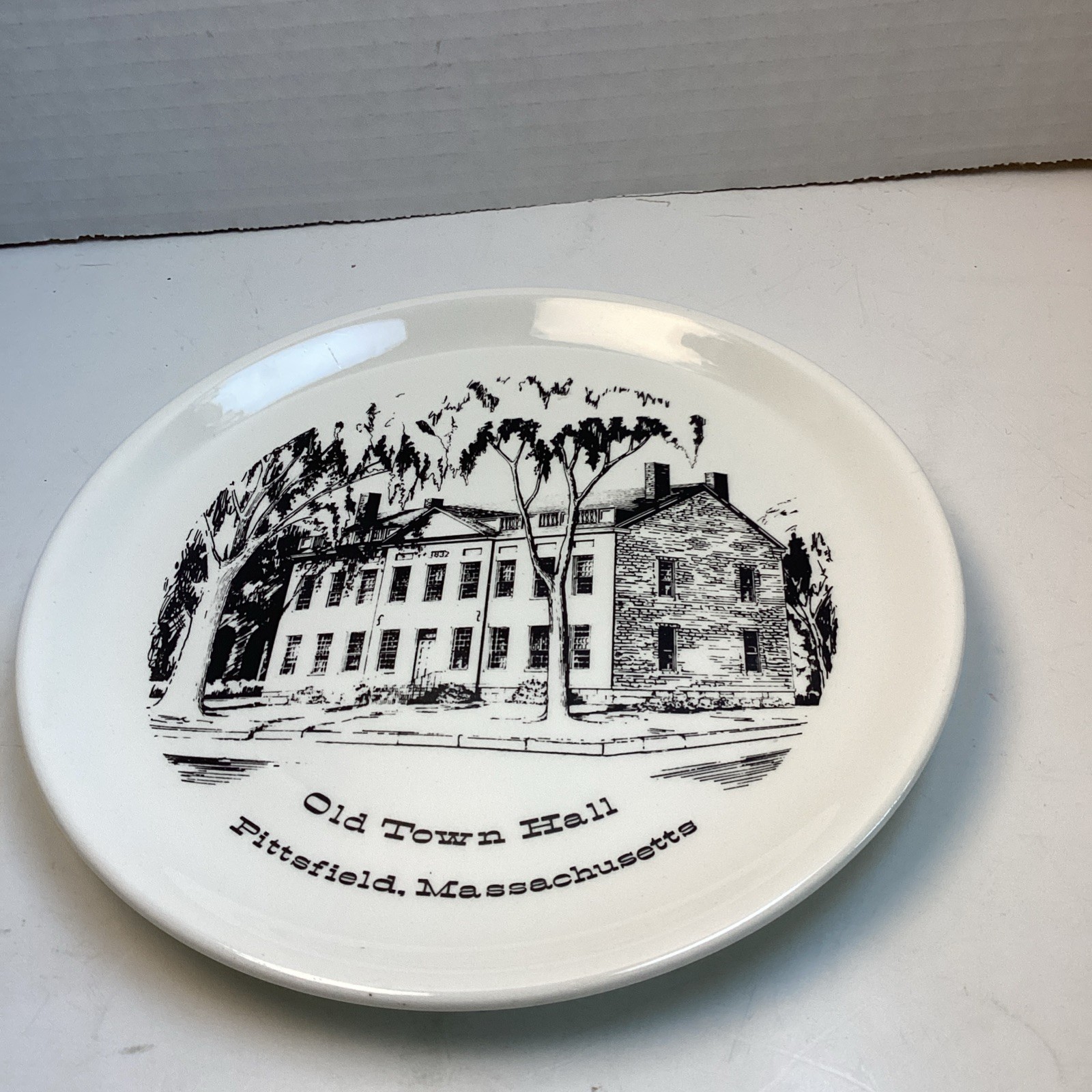 Old Town Hall 1970 Pittsfield MA 7” by Sheffield Pottery