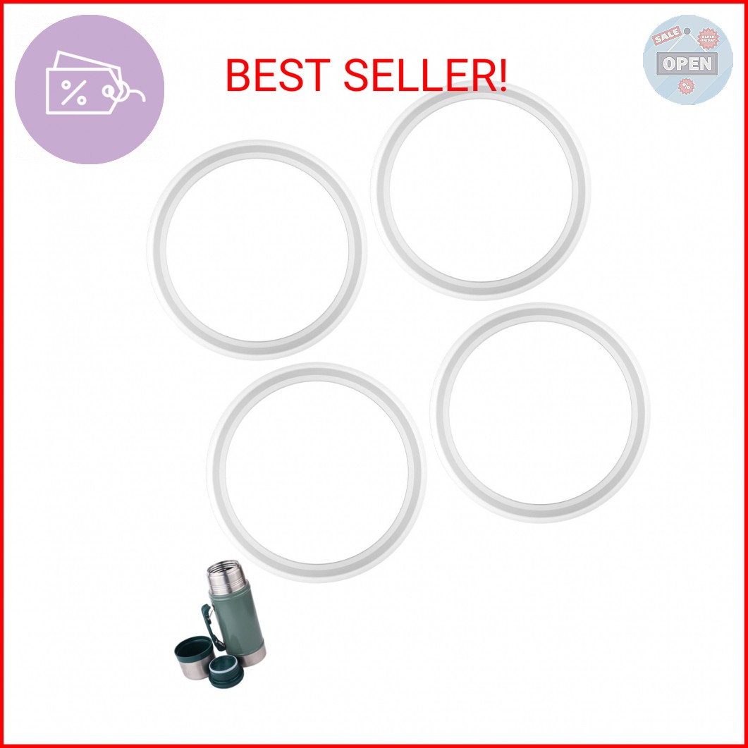 4pcs Gasket Replacement for Stanley Classic 24oz Food Jar, Silicone Cap Sealing