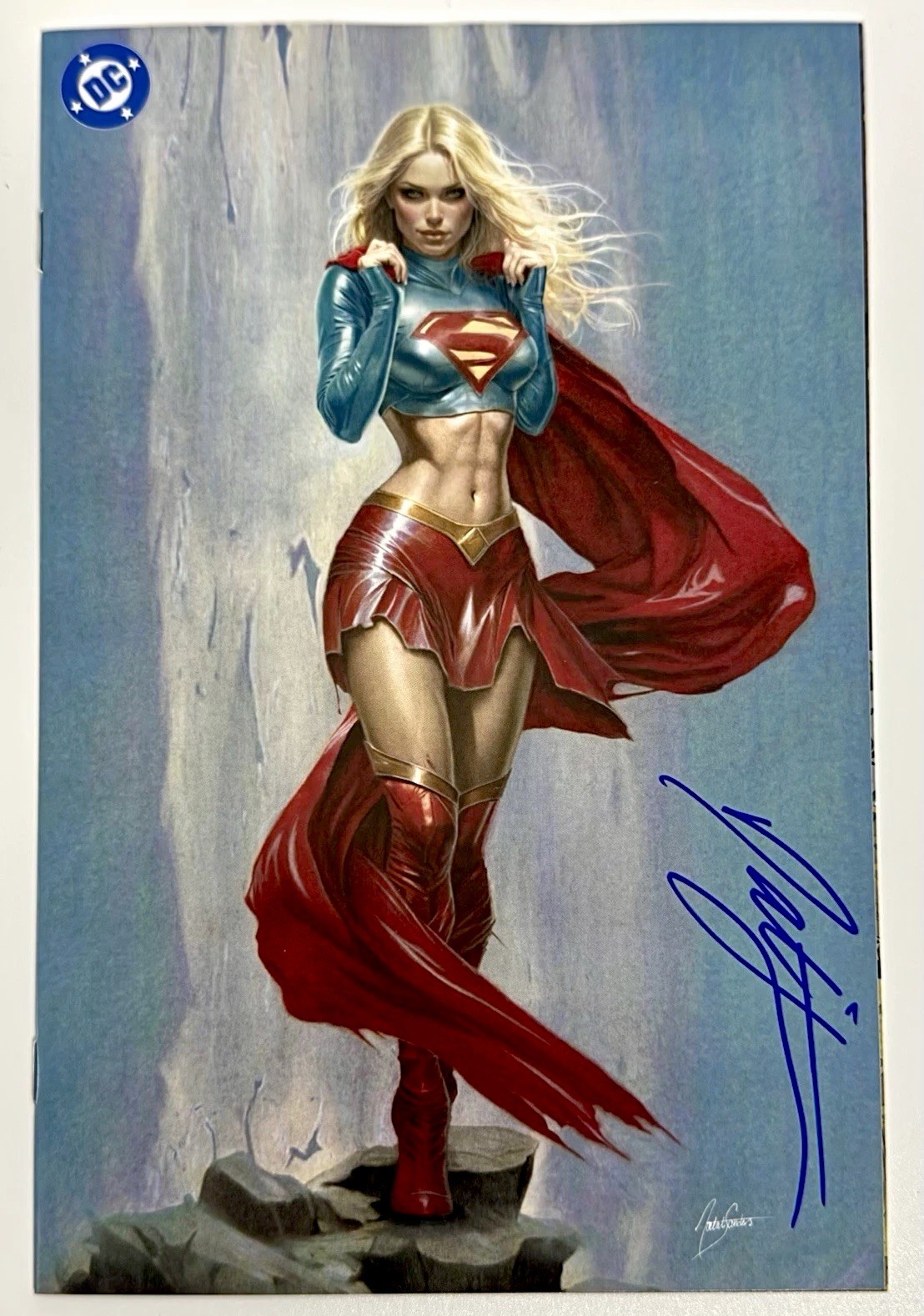 Supergirl #1 SIGNED Natali Sanders w/COA Michael Turner Homage Virgin LTD 1000