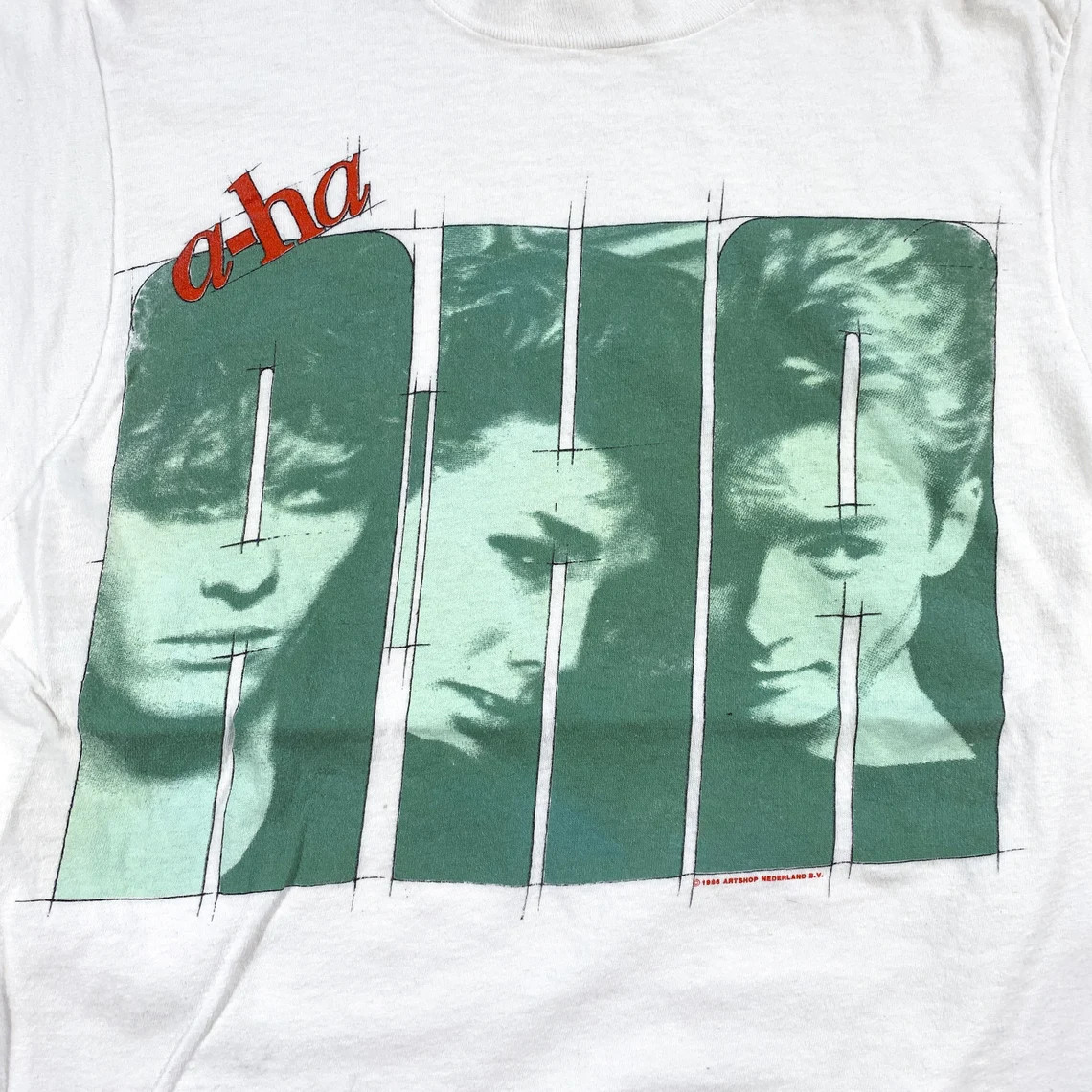 Vintage Aha Band 80s a-ha tour Cotton Unisex Full Size S-5XL T-Shirt DA445