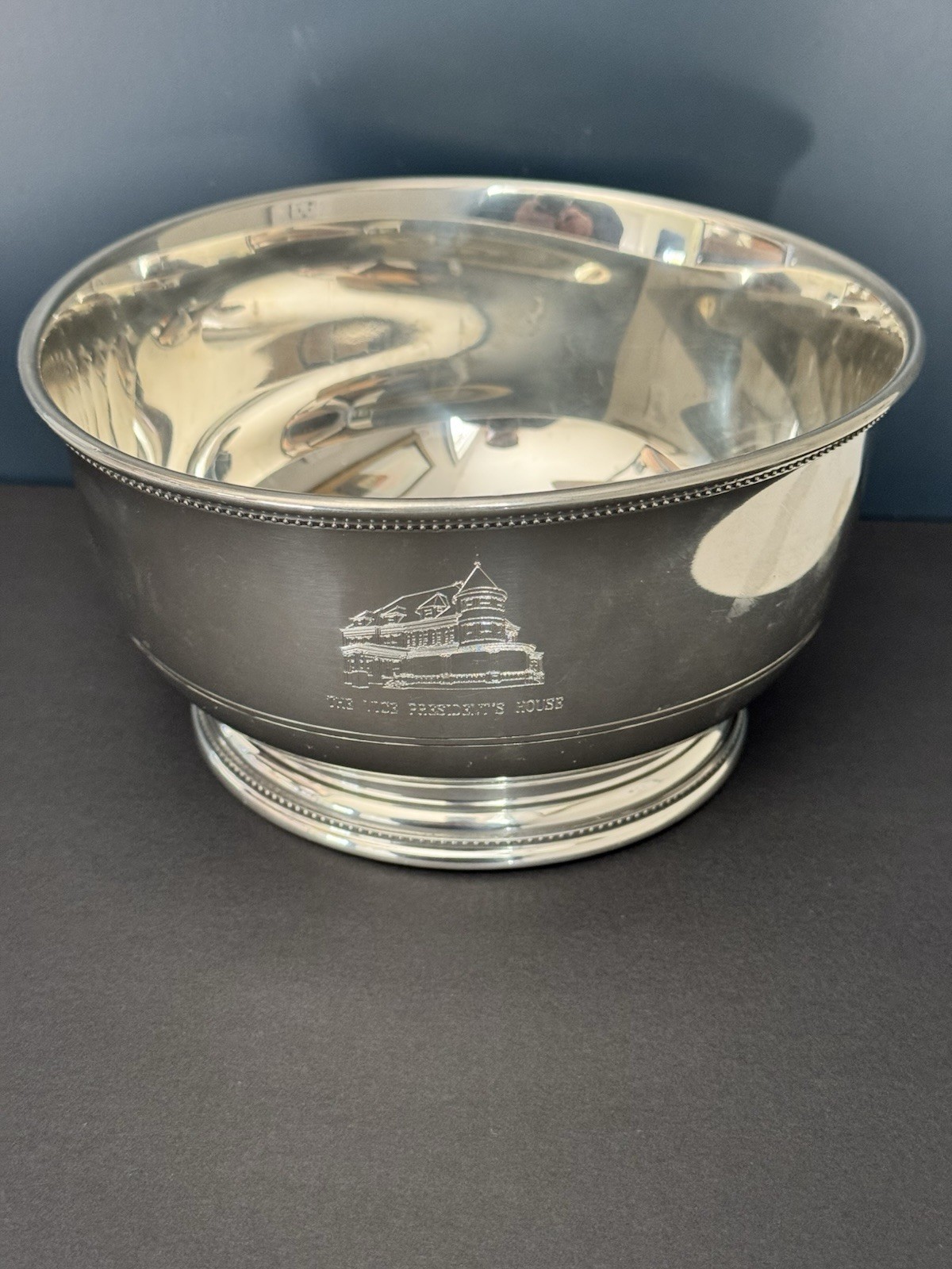 Vintage Salisbury Pewter Vice President's House Bowl Images of America 6.5