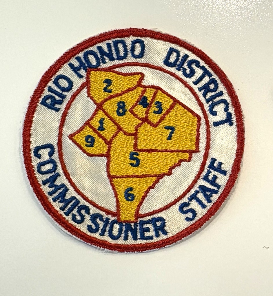 1950\'s - 1960\'s Rio Hondo District, LAAC; Commissioner Staff patch