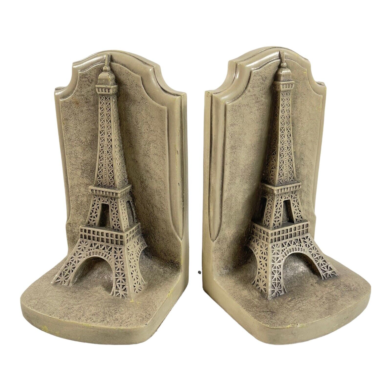 Historical Wonders TMS Set of 2 Bookends 2002 Eiffel Tower Paris France