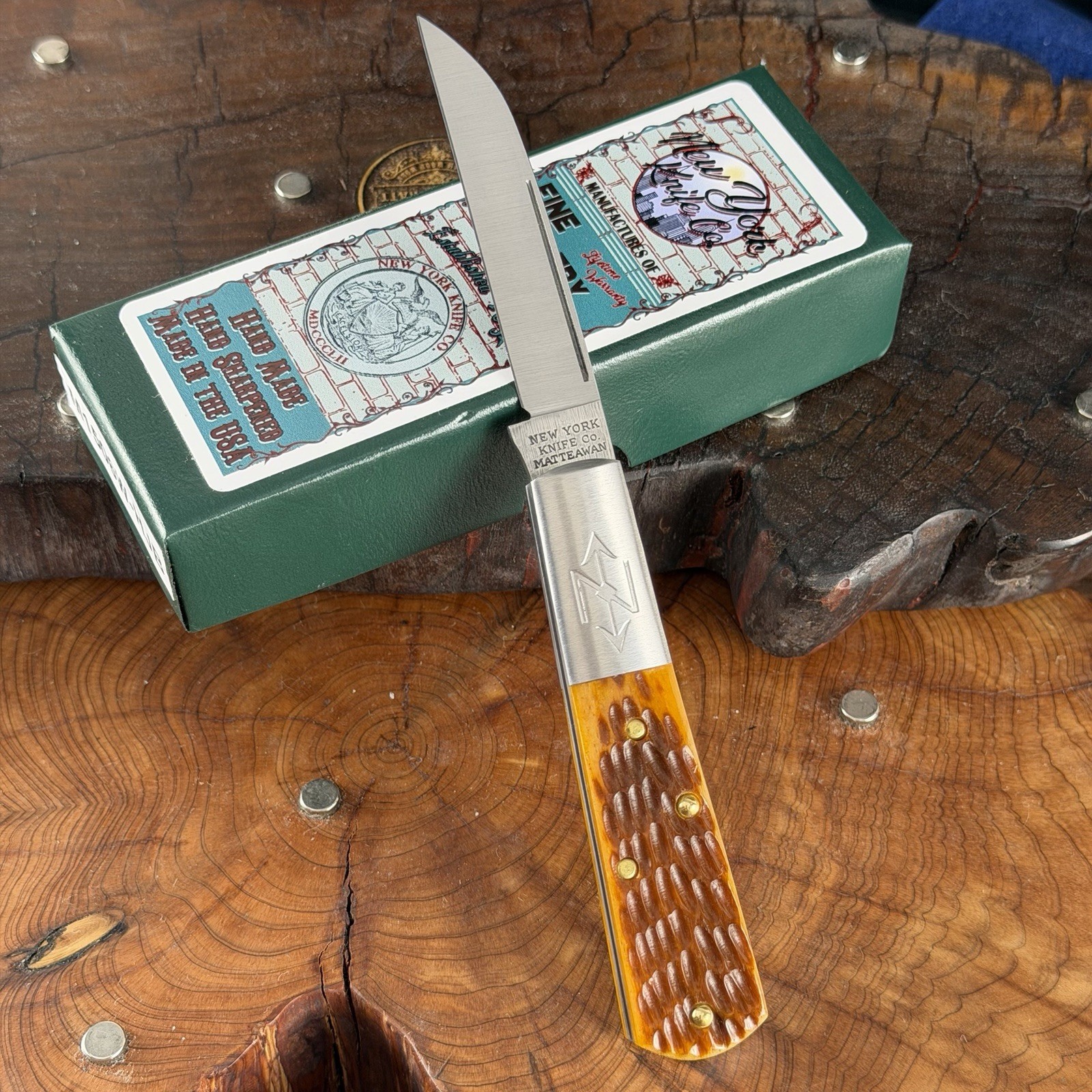 Cooper Cutlery New York Knife Co Honey Jigged Bone M1506W