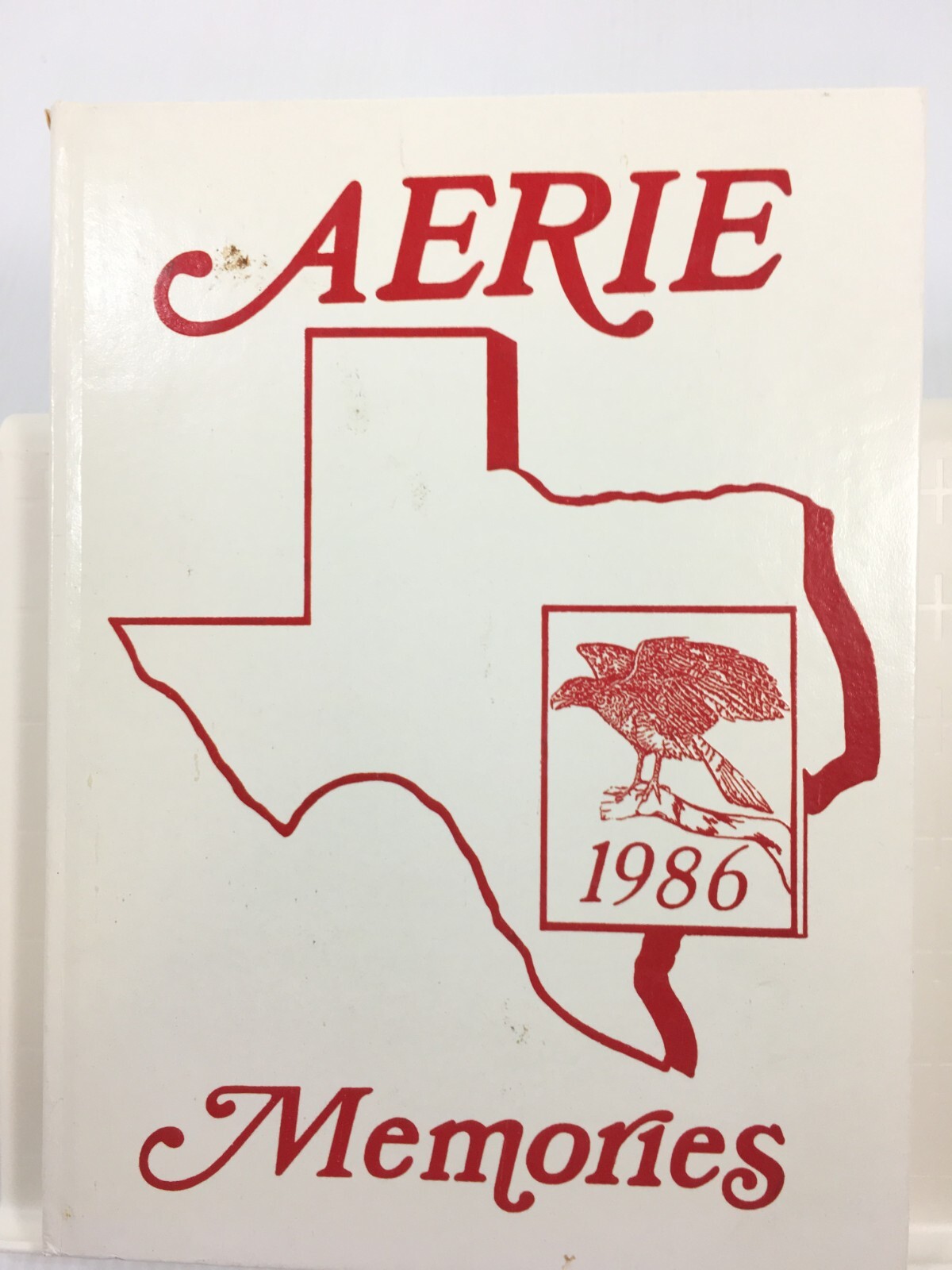 AERIE Vintage School Yearbook Annual 1986  Hargrave High School Huffman Texas