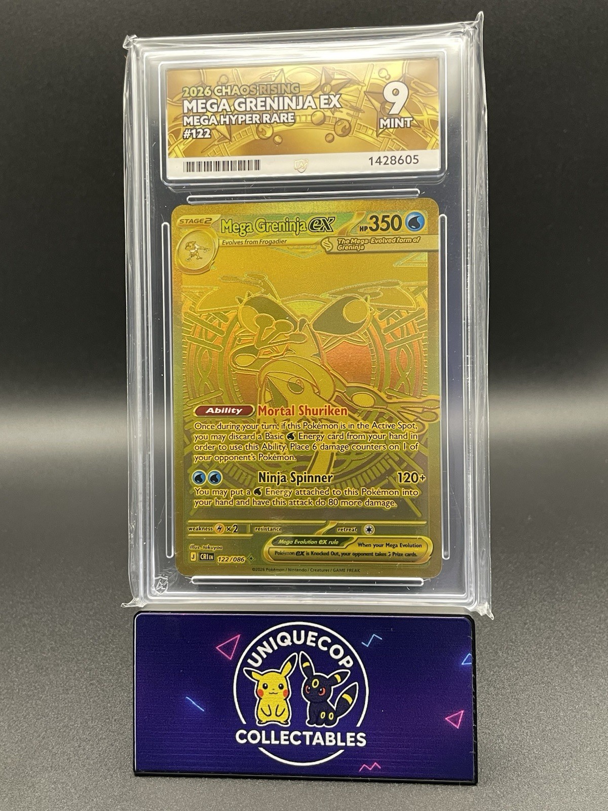 Mega Greninja ex 122/086 Me04: Chaos Rising Holo