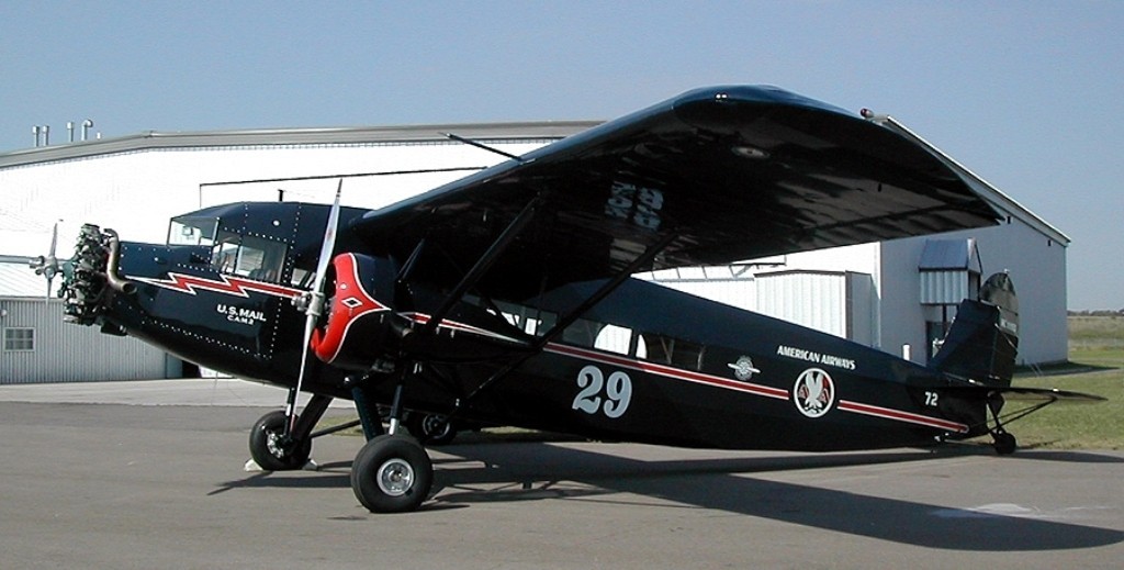 Stinson Airliner Three Engined Airliner Aircraft Kiln Wood Model Replica Small