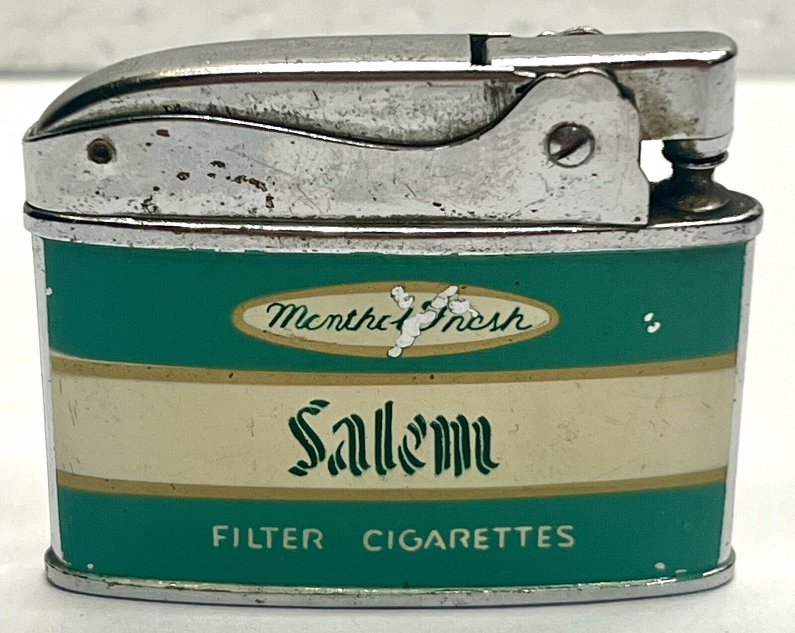 Vintage Zenith Flat Lighter Salem Cigarette Made In Japan