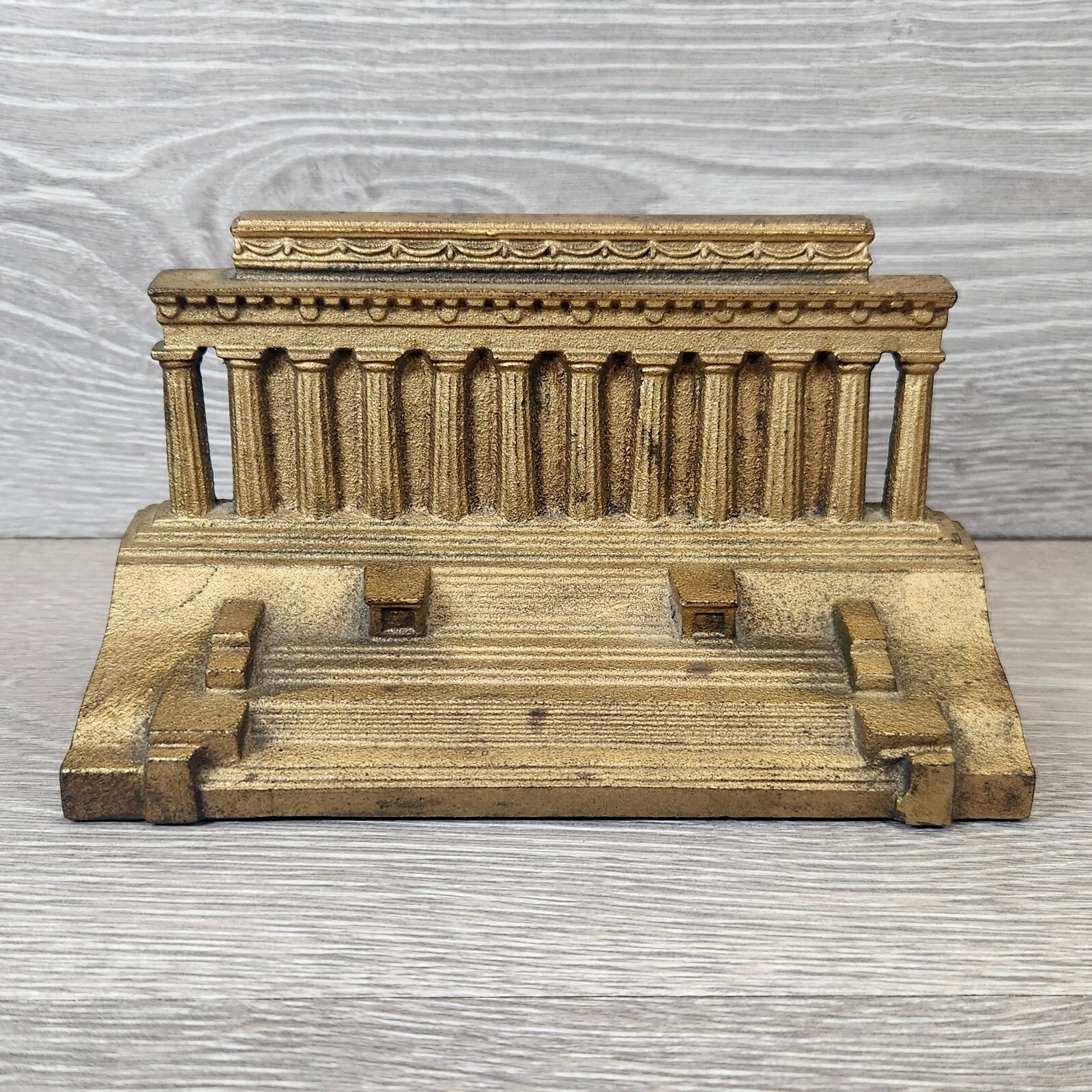 B&H Lincoln Memorial Antique Cast Iron Doorstop Bookend Statue Bradley Hubbard