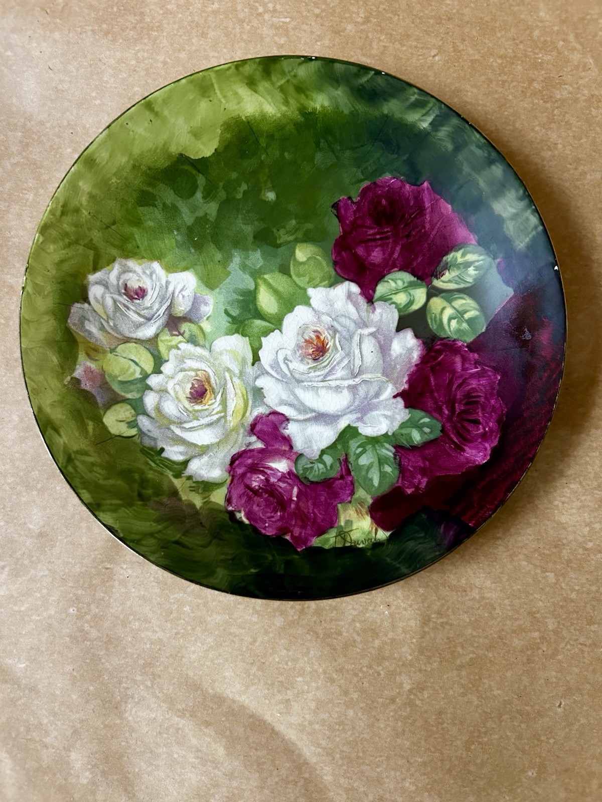 Vintage Signed Royal Art Italian Hand Painted Plate by T Duval