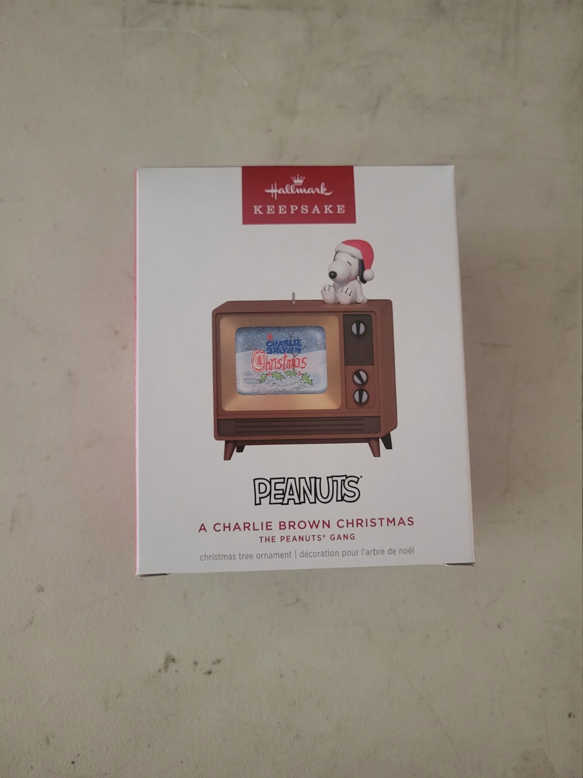2026 Hallmark Peanuts A Charlie Brown Christmas Ornament  TV W/  Snoopy Tested 