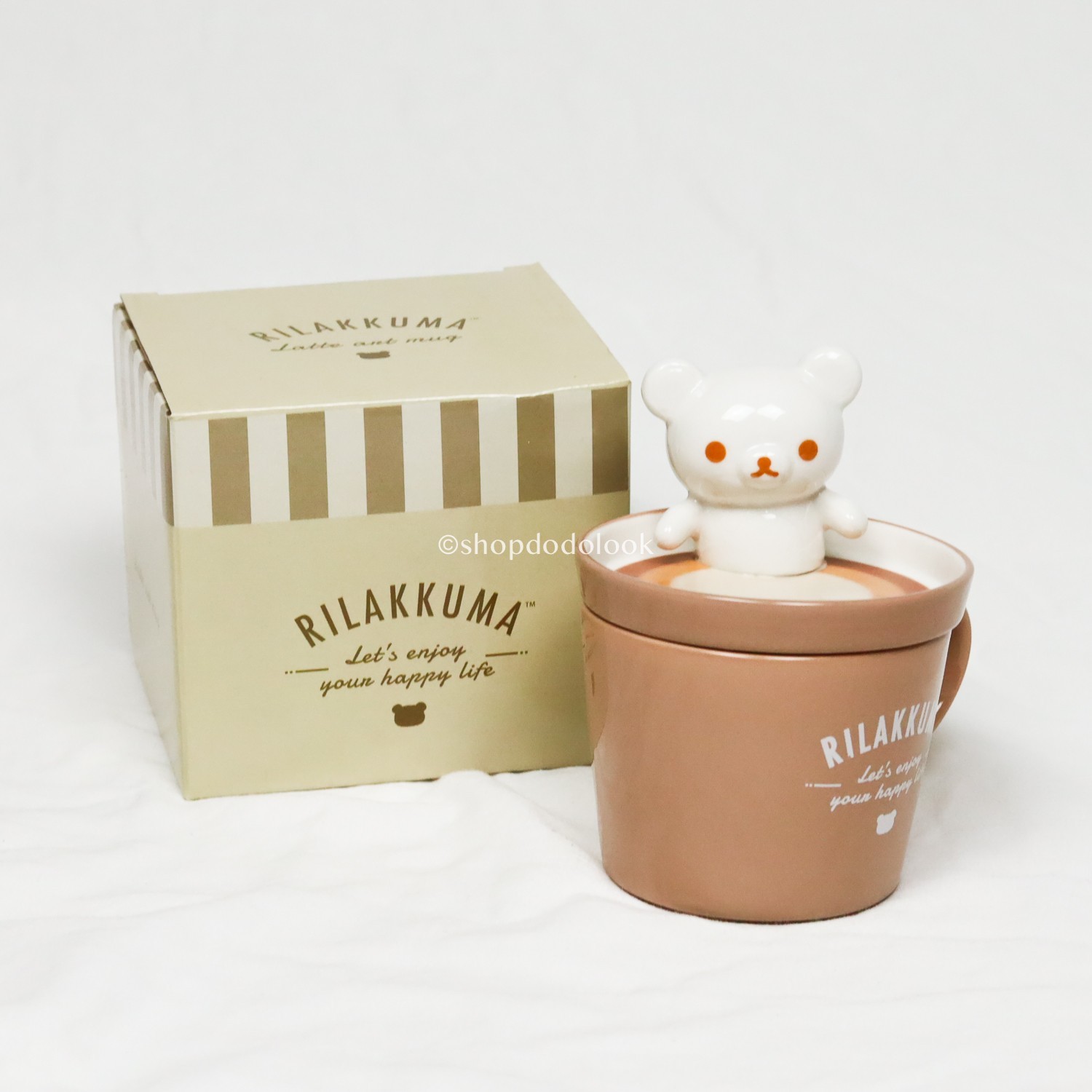 Japan San-X Rilakkuma Mascot Coffee Mug Bear Cafe at Home Series Holiday Gifts