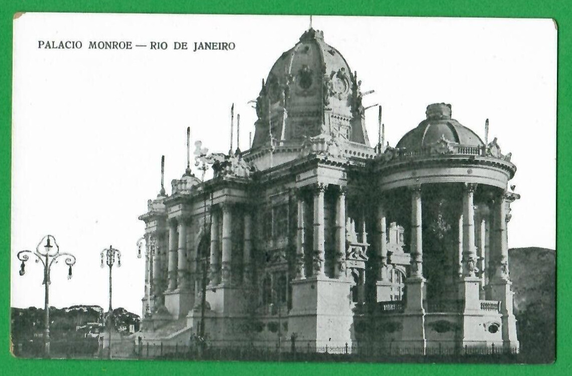 Rio De Janeiro Monroe Palace View Brazil VINTAGE PC. 4810