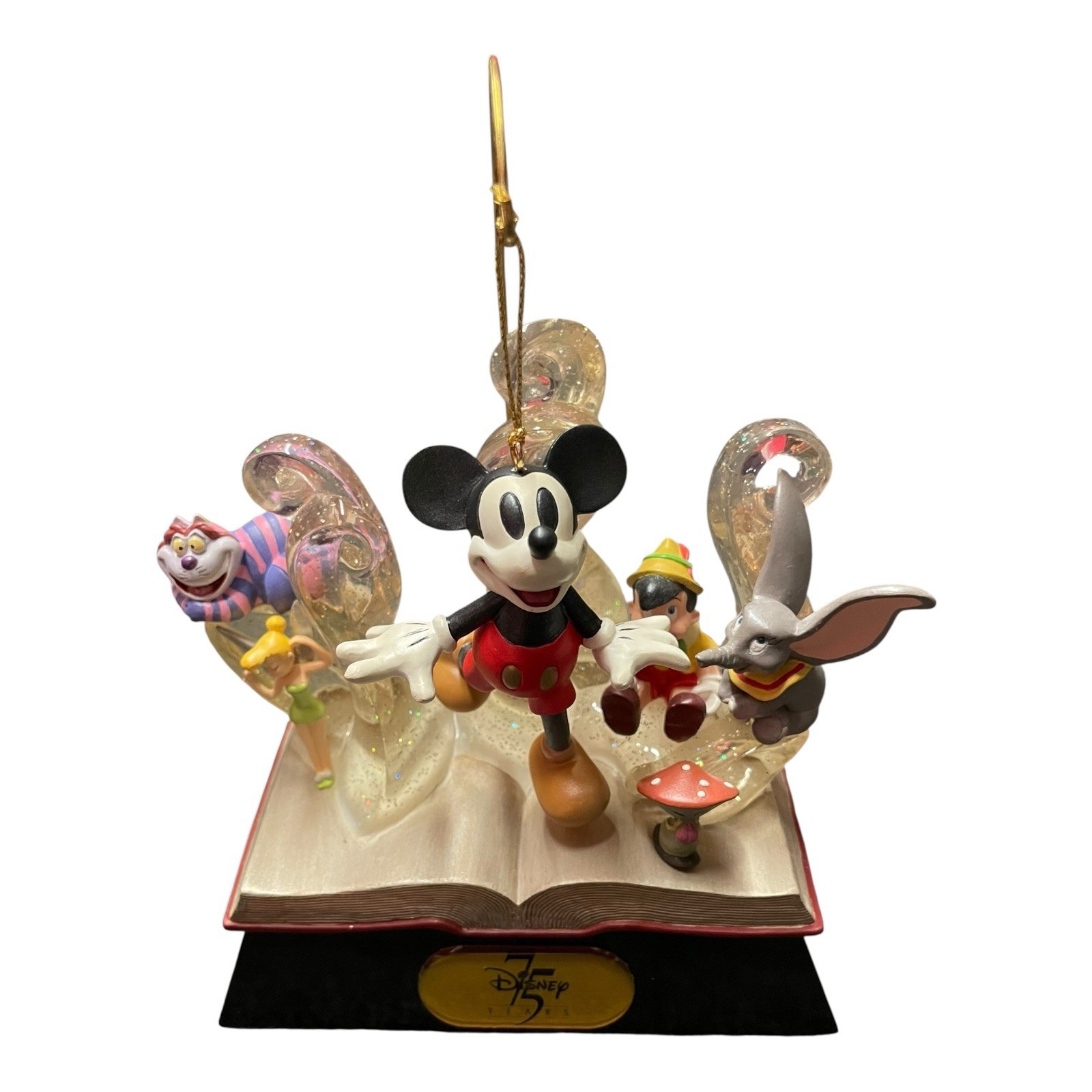 Disney 75 Years Of Love And Laughter Commemorative Storybook Figurine Disney 75 Years Of Love And Laughter Commemorative Storybook Figurine