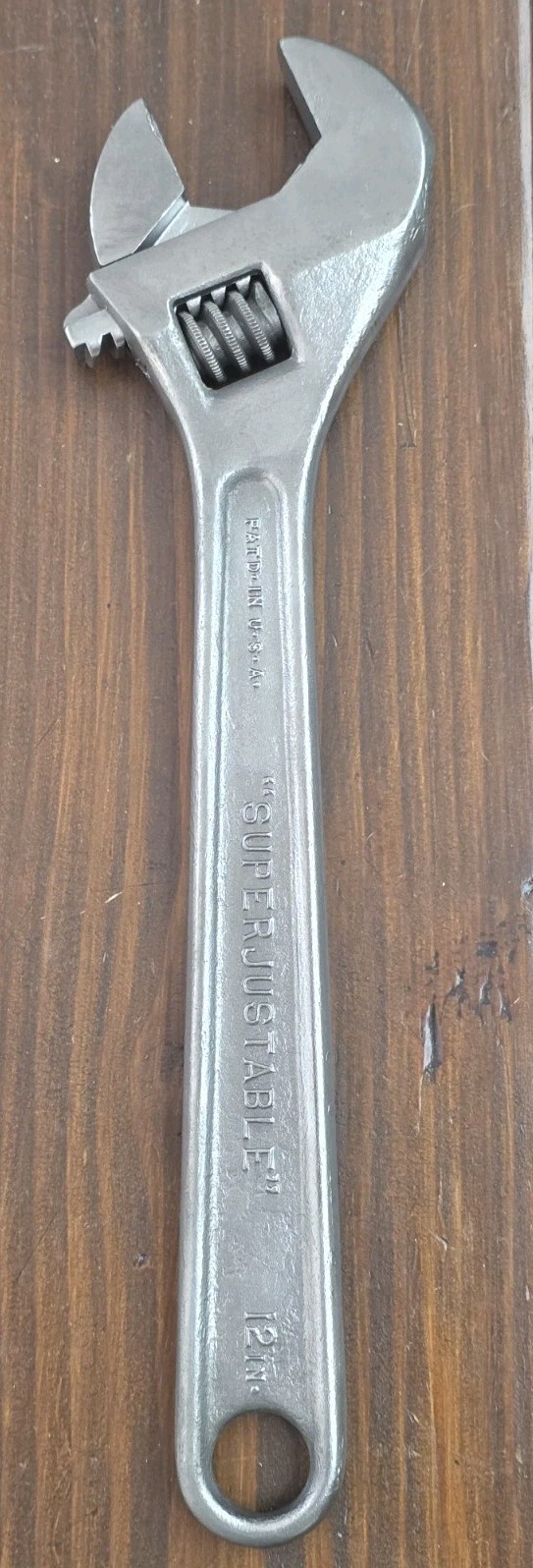 Vtg J.H. Williams 12 In Superjustable Wrench Alloy B Drop Forged Crescent USA