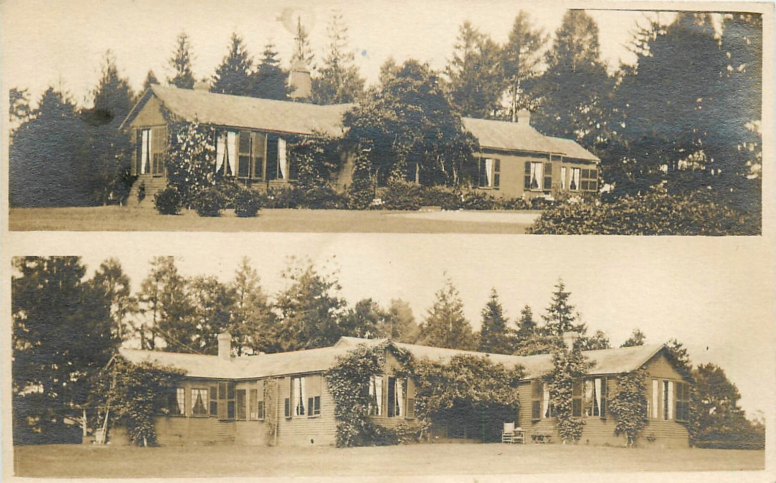 Postcard RPPC 1916 Rhode Island Riverton Residence Bungalow RI24-3609