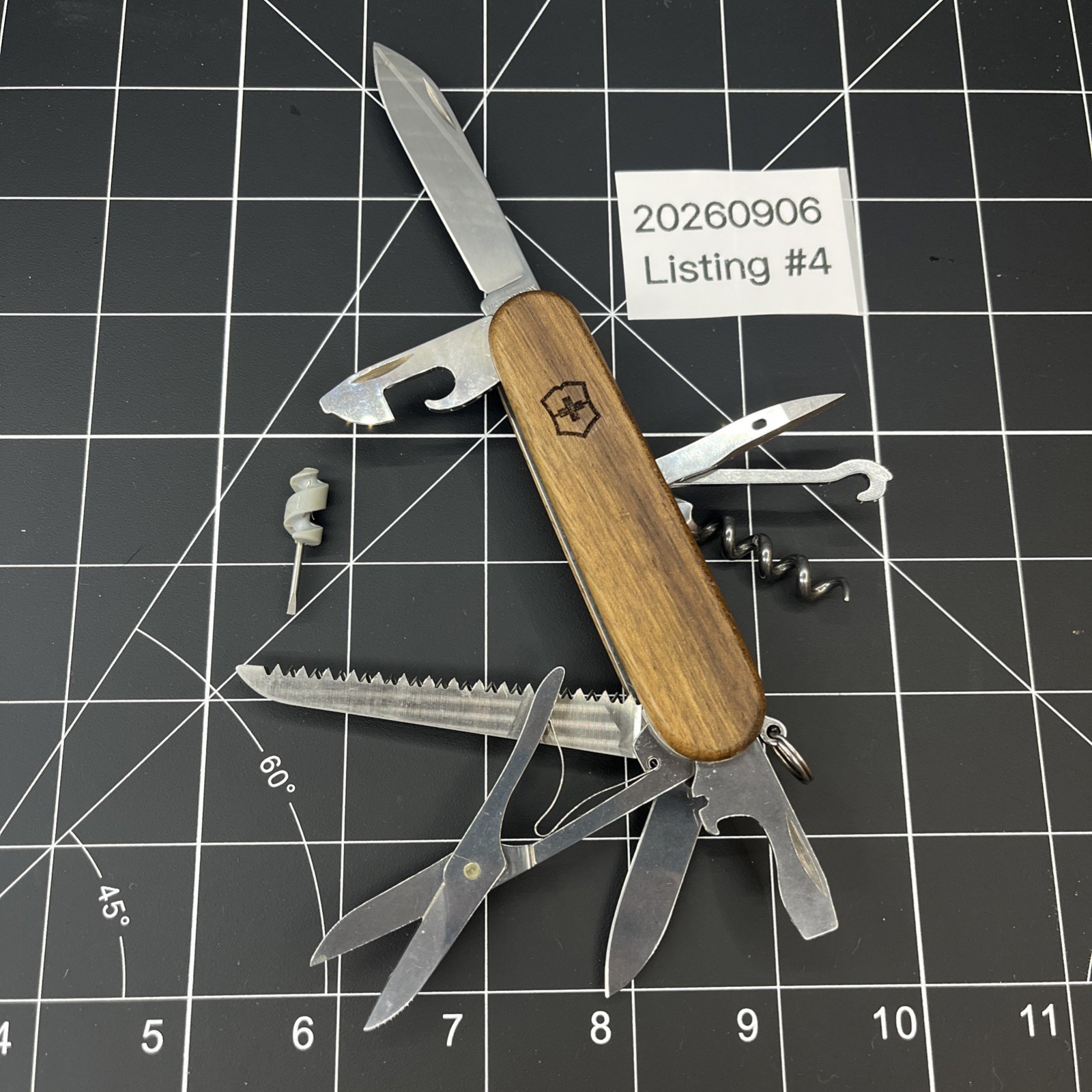 With corkscrew screwdriver Victorinox Huntsman Wood Swiss Army Knife Multi Tool