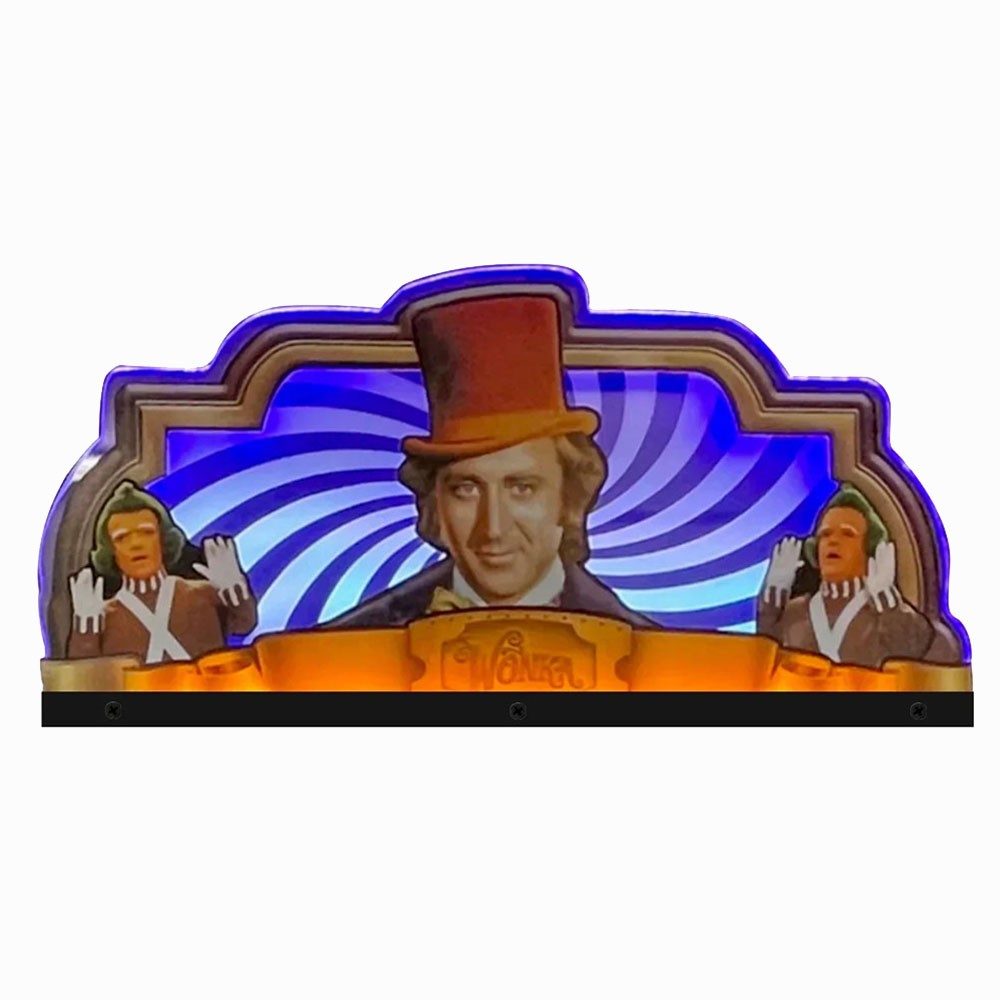Willy Wonka Pinball Topper Acrylic Led RGB Topper for Pinball Machine