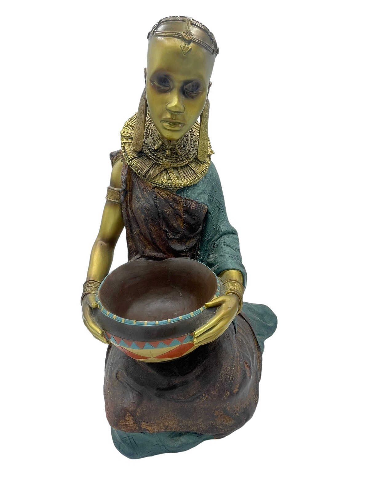 African Woman Child Figurine Sculpture 17\ African Woman Child Figurine Sculpture 17\