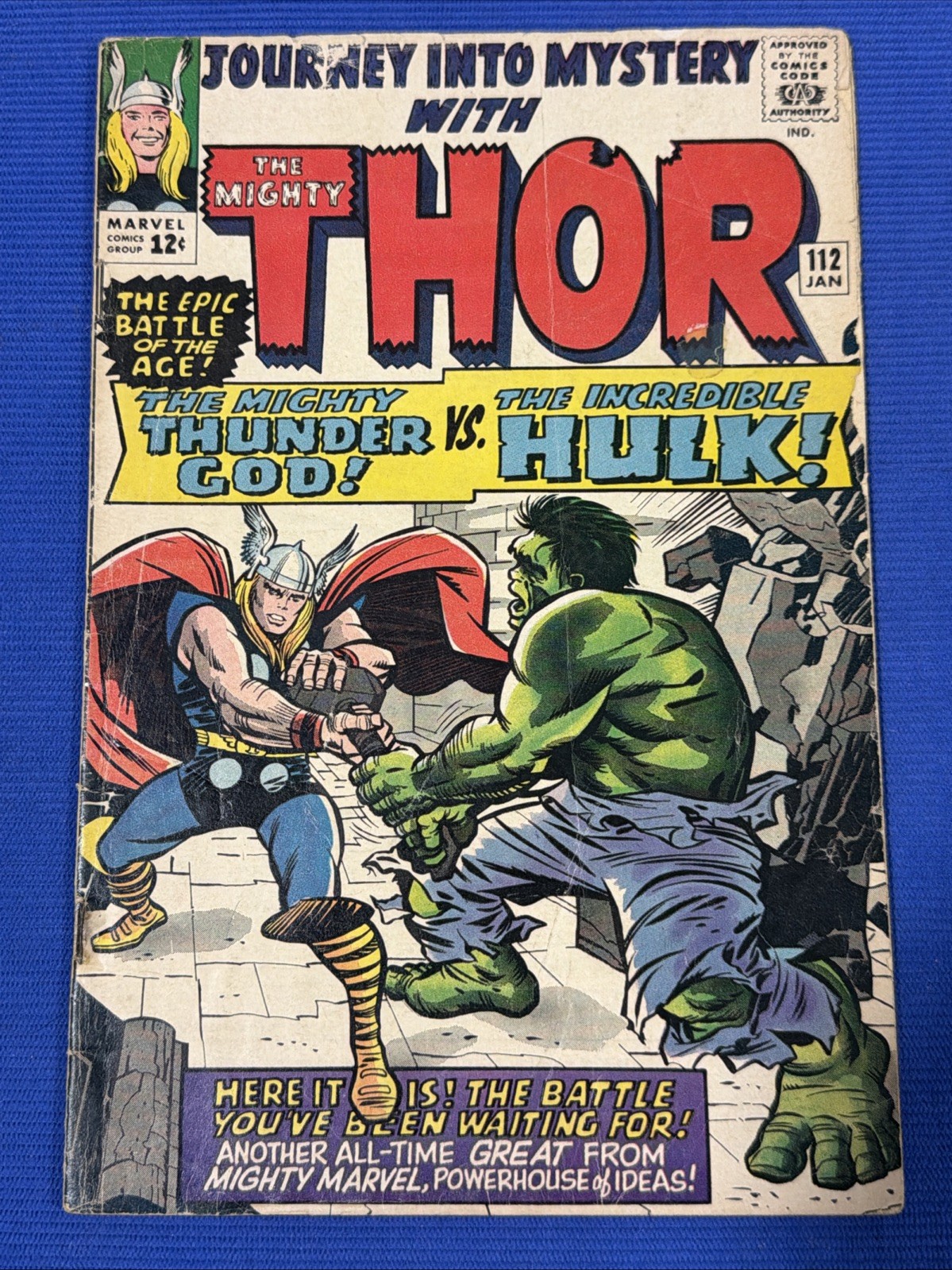 Journey into Mystery #112 (Marvel) Thor vs Hulk By Stan Lee Jack Kirby