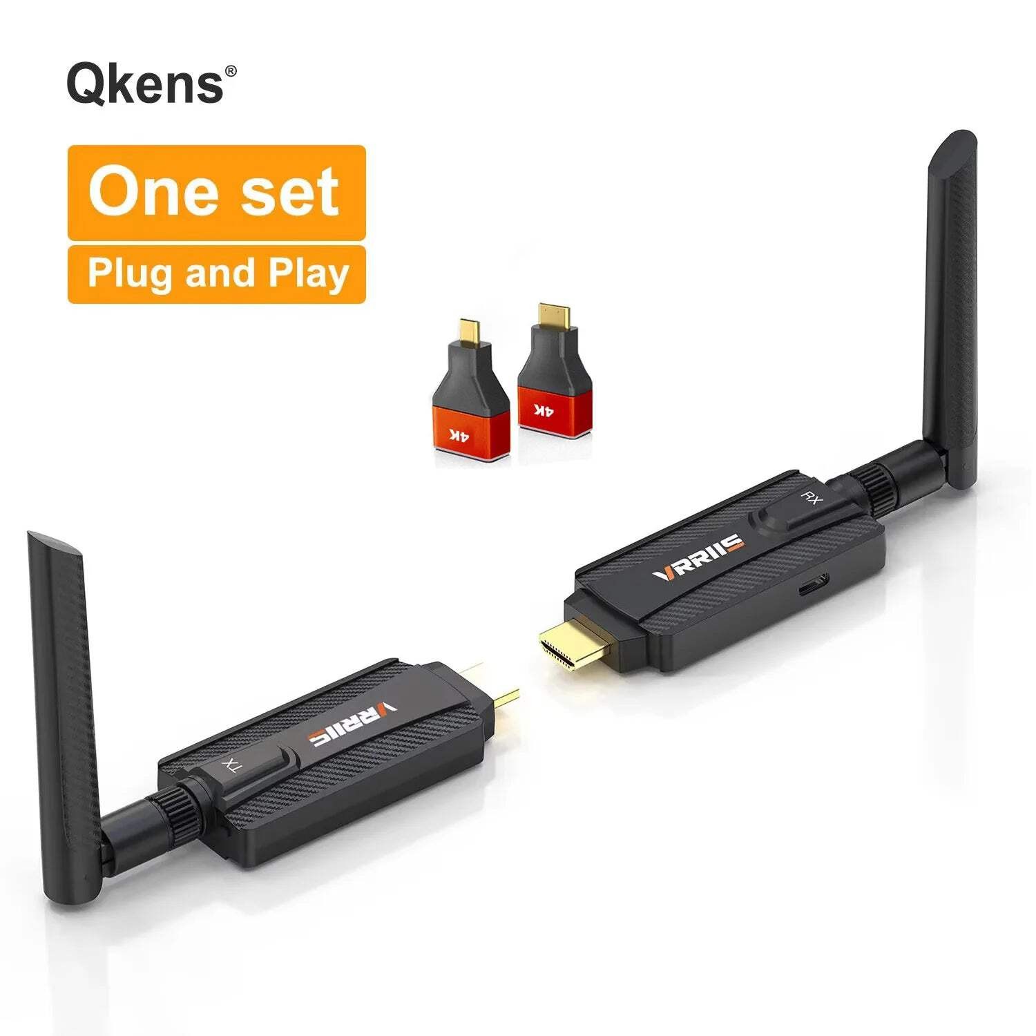 5G 200M Wireless HDMI Transmitter and Receiver Laptop PC TV Meeting Projection A