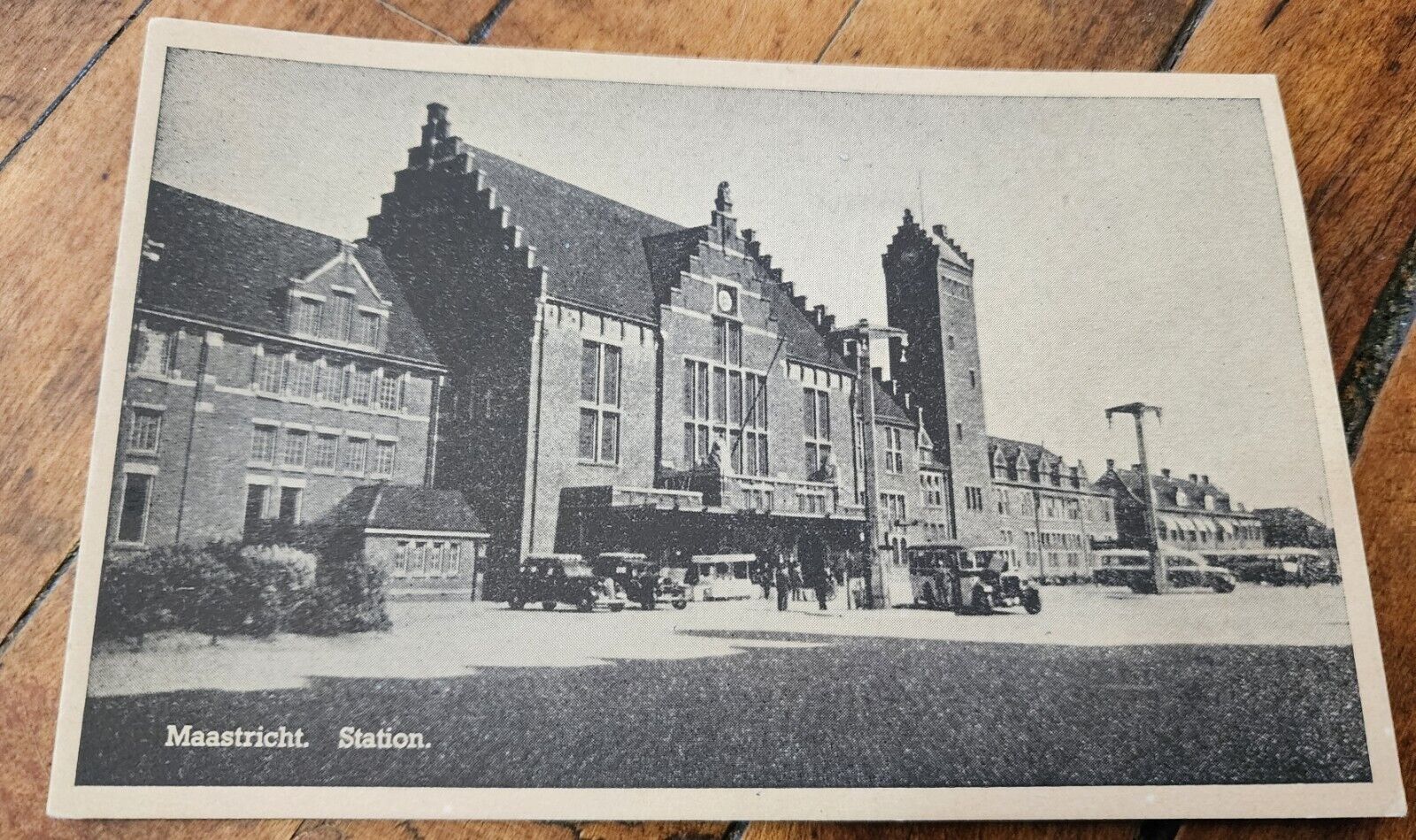 Unmailed Lithograph Photo Postcard Maastricht Station Netherlands