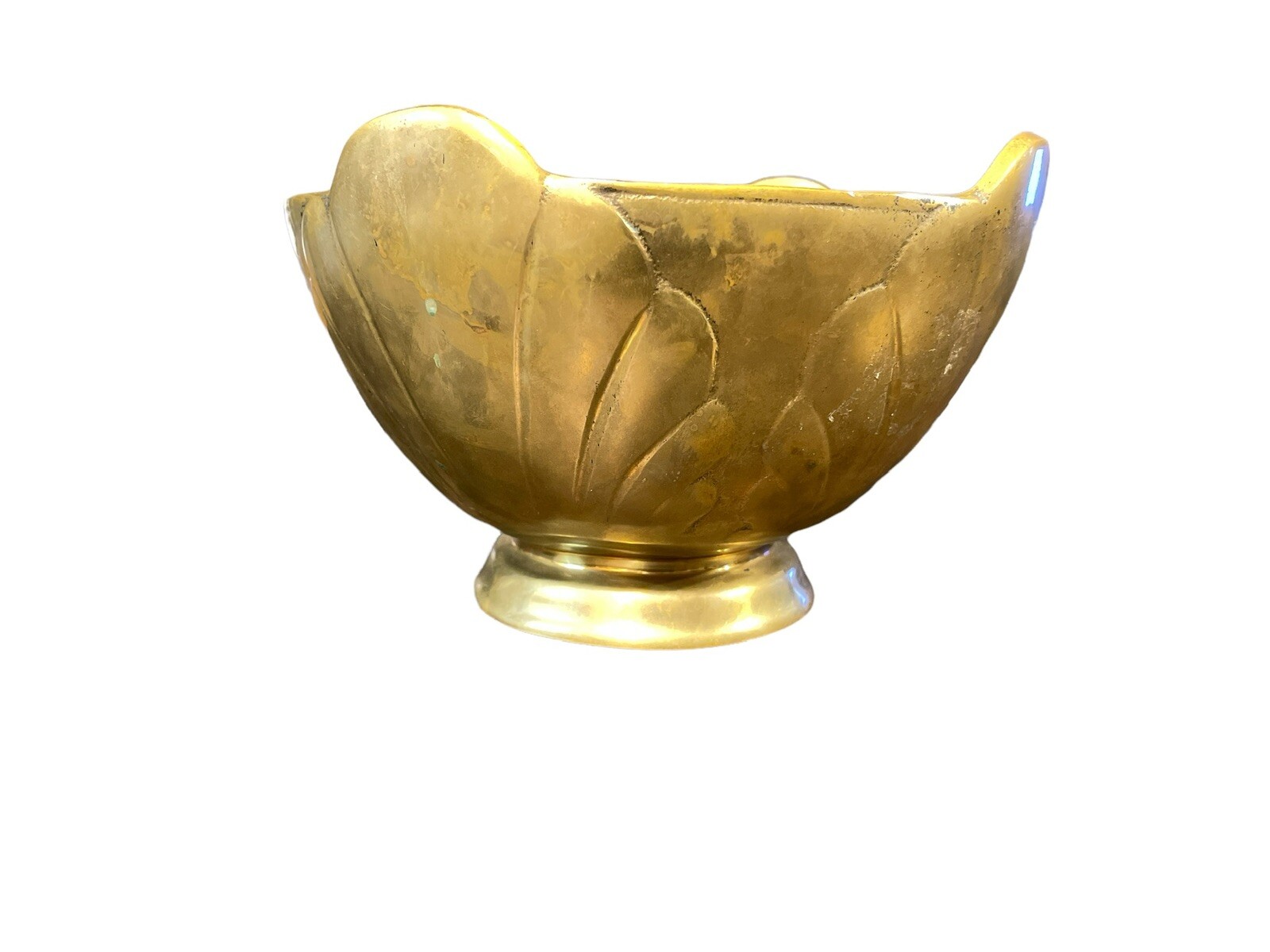 Vintage American Mastercraft 1834 Doge Phelps Heavy Brass Shell Bowl Vintage American Mastercraft 1834 Doge Phelps Heavy Brass Shell Bowl