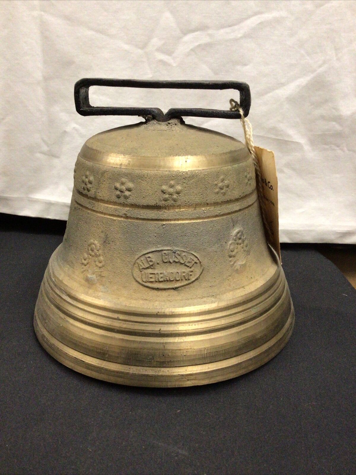 Vintage Antique Alb Gusset Uetendorf Brass Bell 