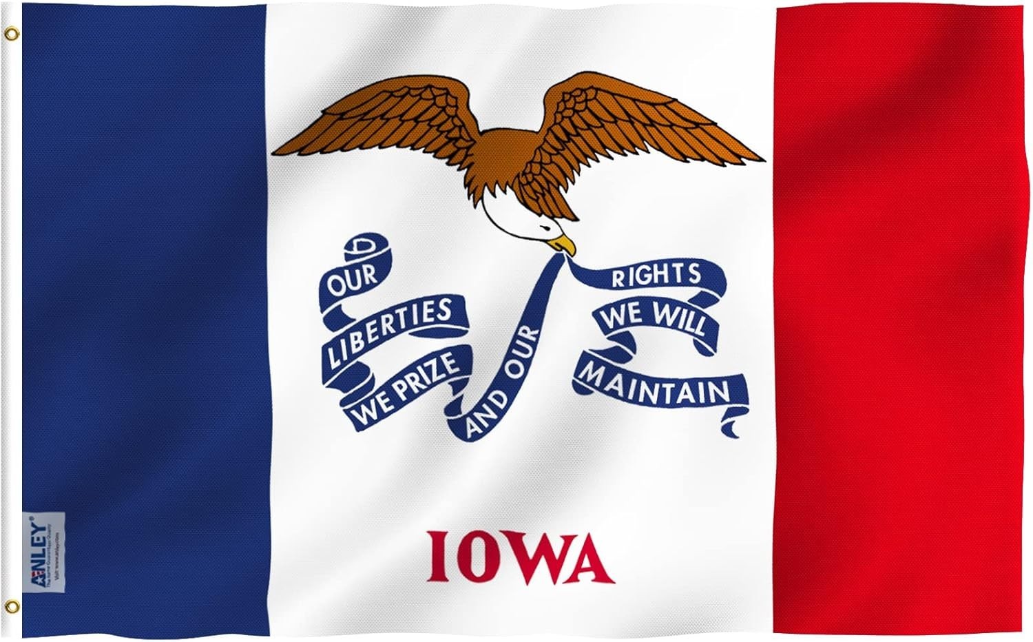Anley Fly Breeze 3x5 Foot Iowa State Flag - Iowa IA Flags Polyester
