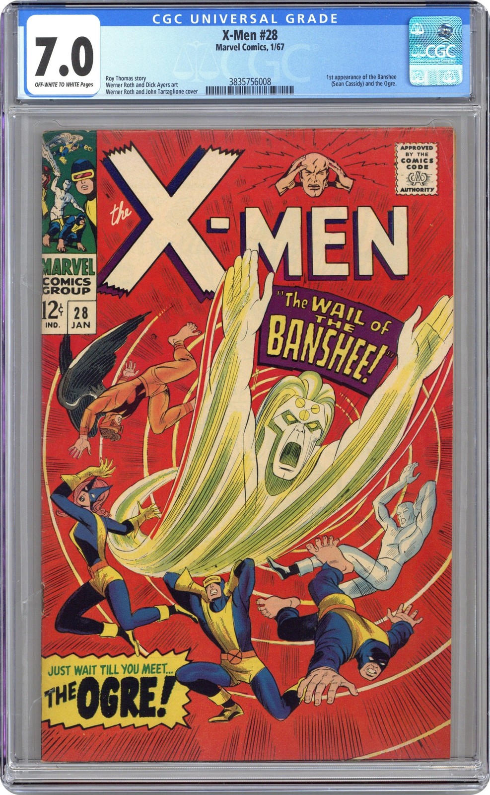 Uncanny X-Men #28 CGC 7.0 1967 3835756008